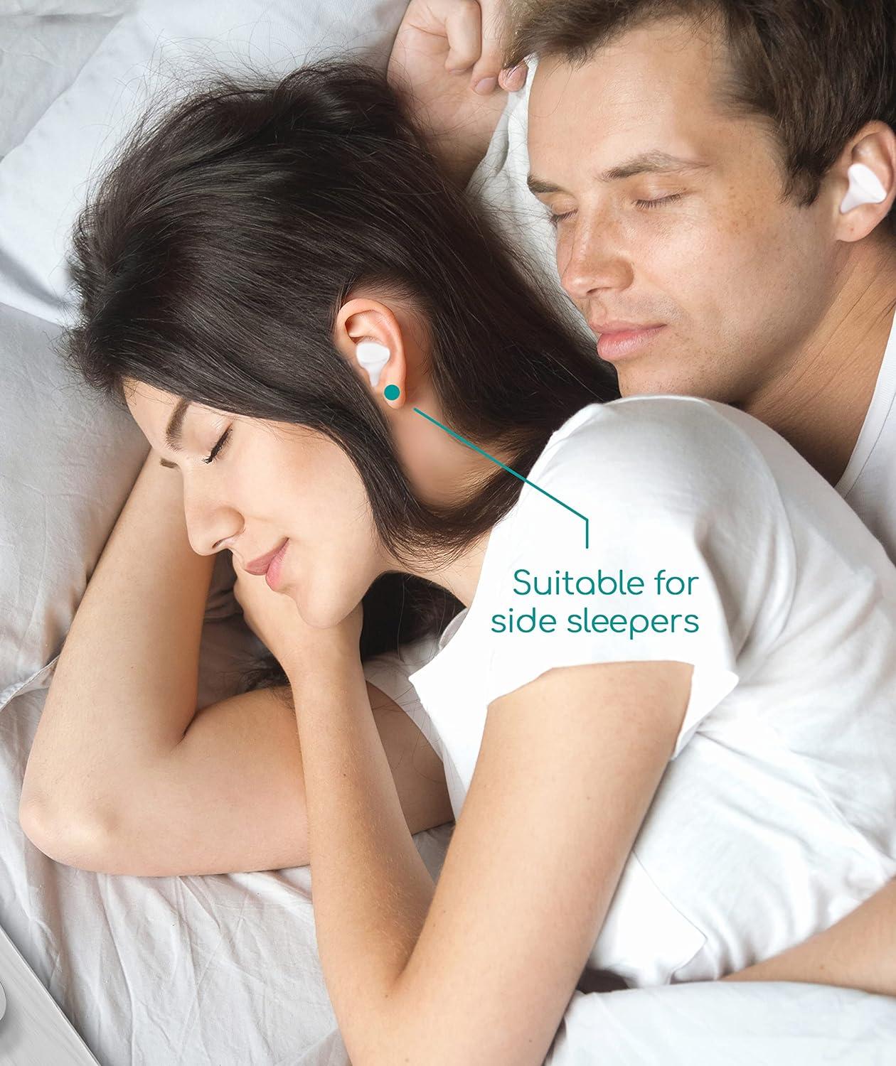 Deep Sleeps 7 Pairs Silicone Ear Plugs For Sleeping, 27dB, Noise Cancelling Soft Reusable Waterproof Premium Molded Silicone Earplugs For Sleeping, Travel, Study