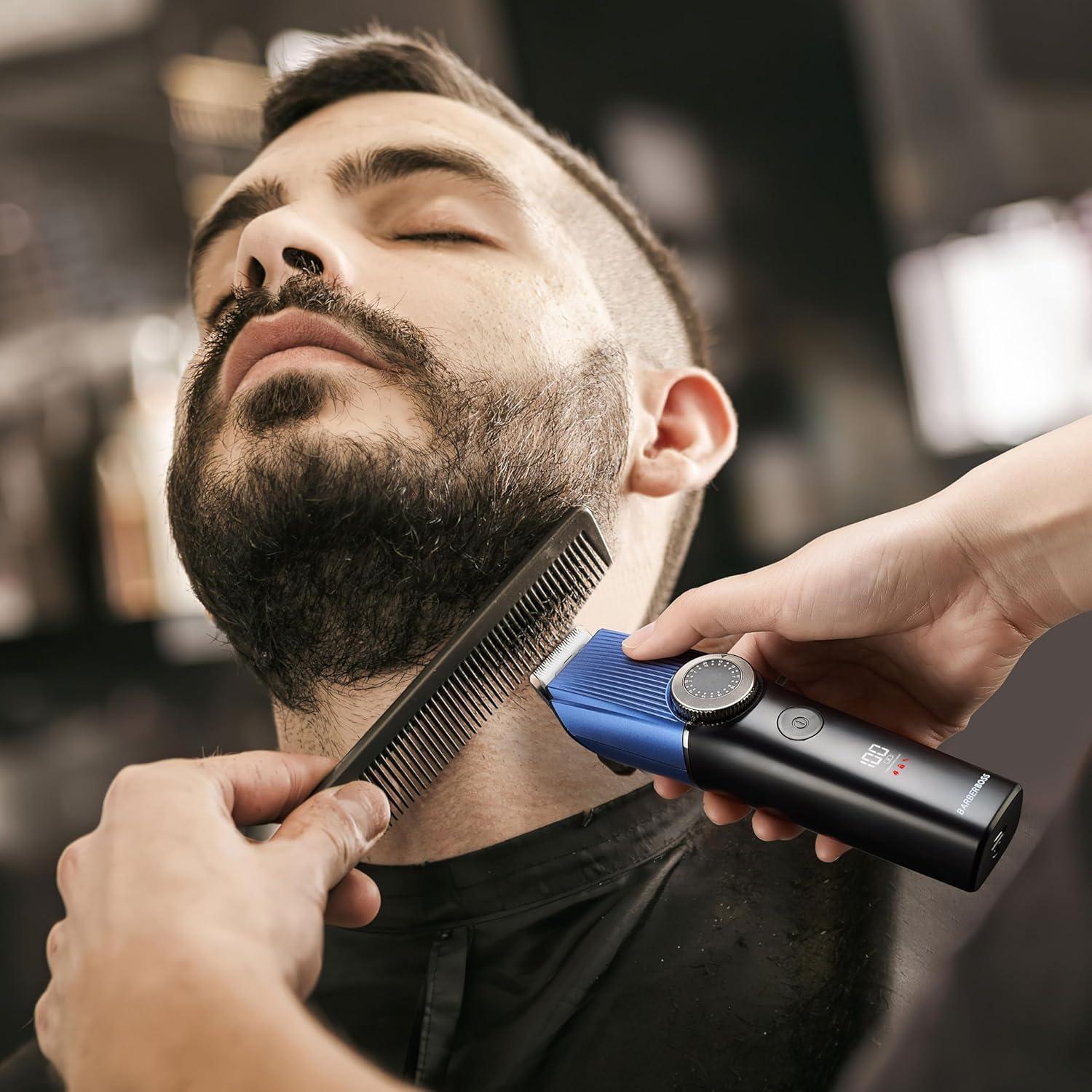 BarberBoss Beard Trimmer Men Hair Clippers Nose Ear Beard