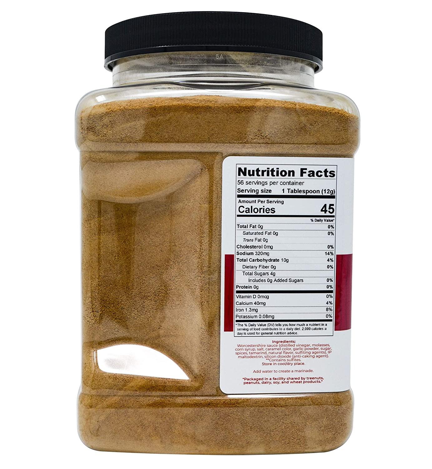 Worcestershire Sauce Powder by Hoosier Hill Farm 1.5LB Jar