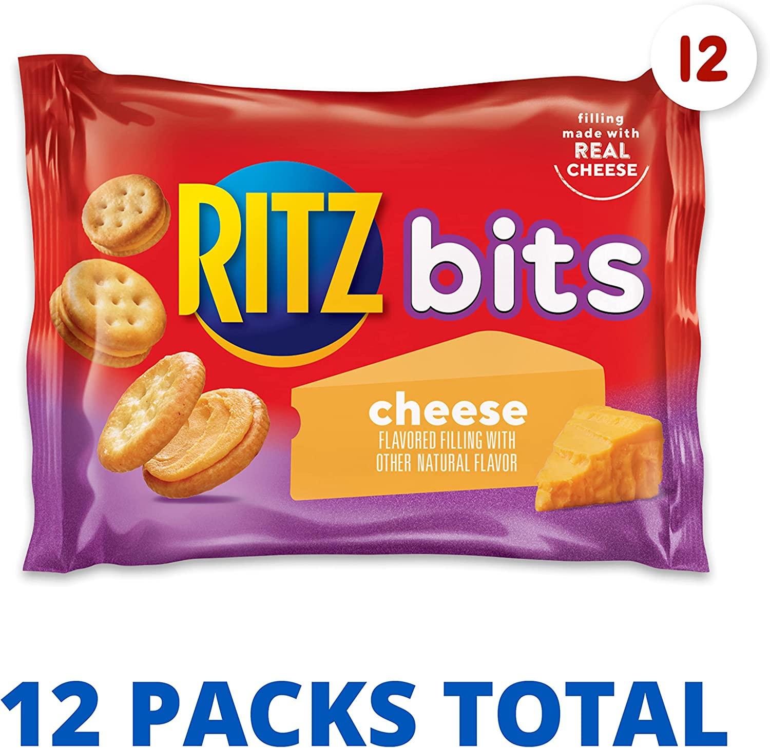RITZ Cheese Sandwich Crackers 12 Packs of 1 oz Bits Buy Now