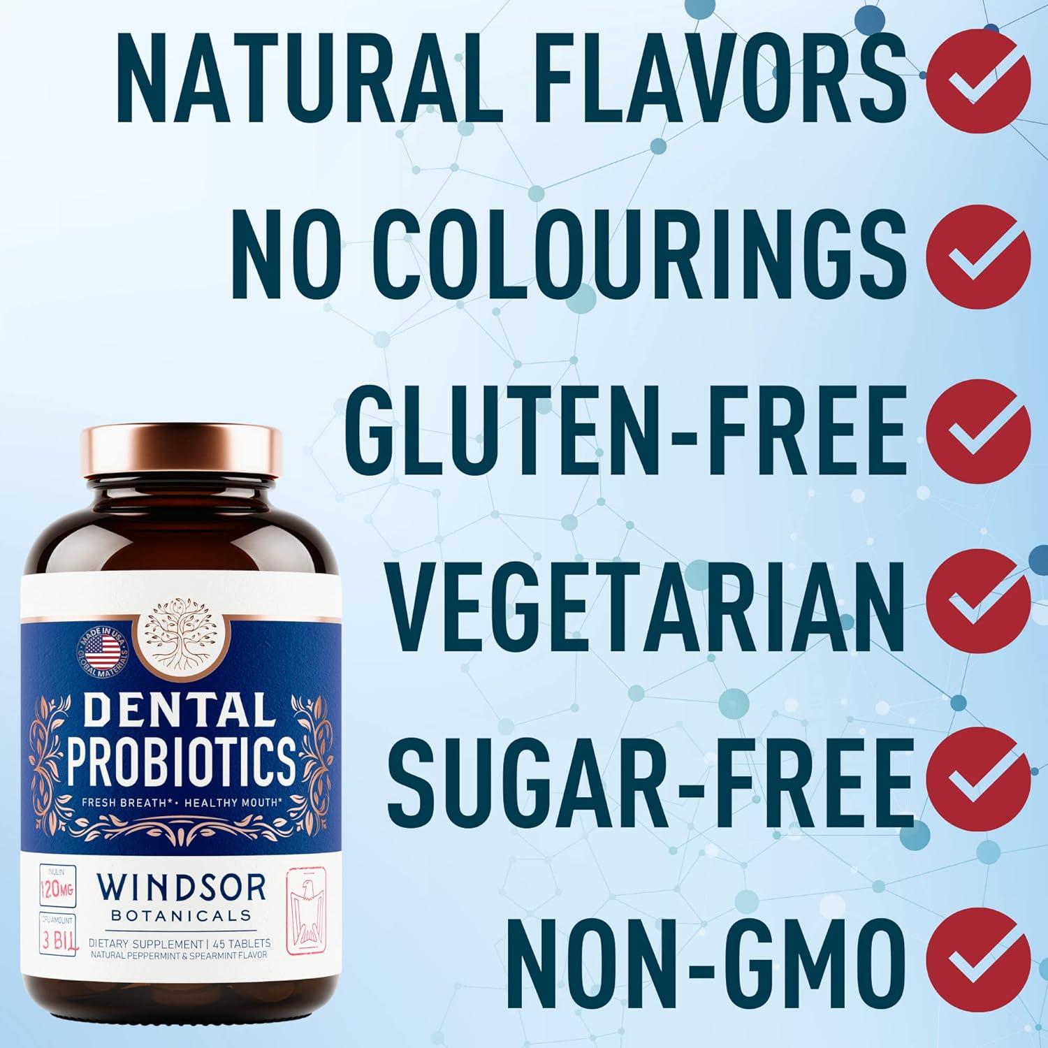 Oral Probiotics for Teeth and Gums 3BN CFU Lactobacillus Dental