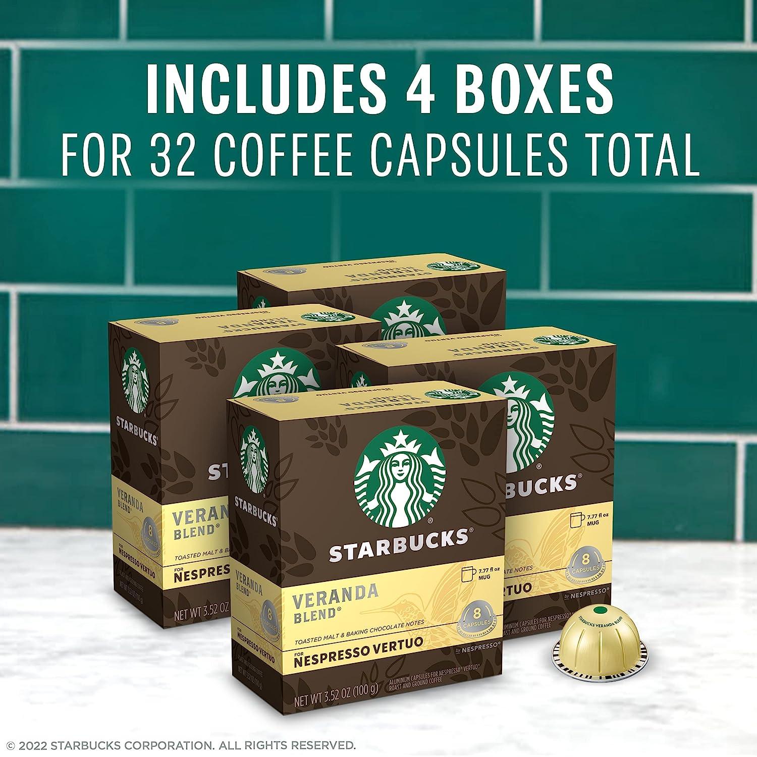 Starbucks by Nespresso Medium Roast Pike Place Roast Coffee (32-count  single serve capsules, compatible with Nespresso Vertuo Line System)