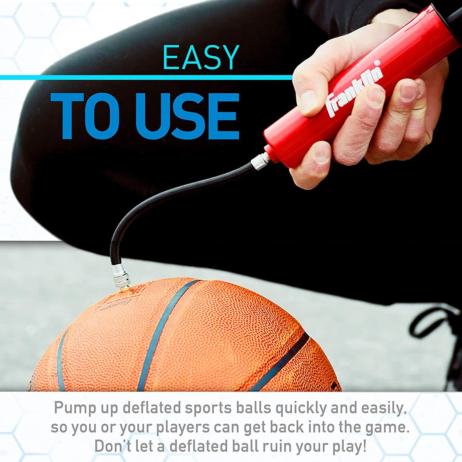 Franklin Sports Ball Pump Kit 7.4" Sports Ball Pump with Needle