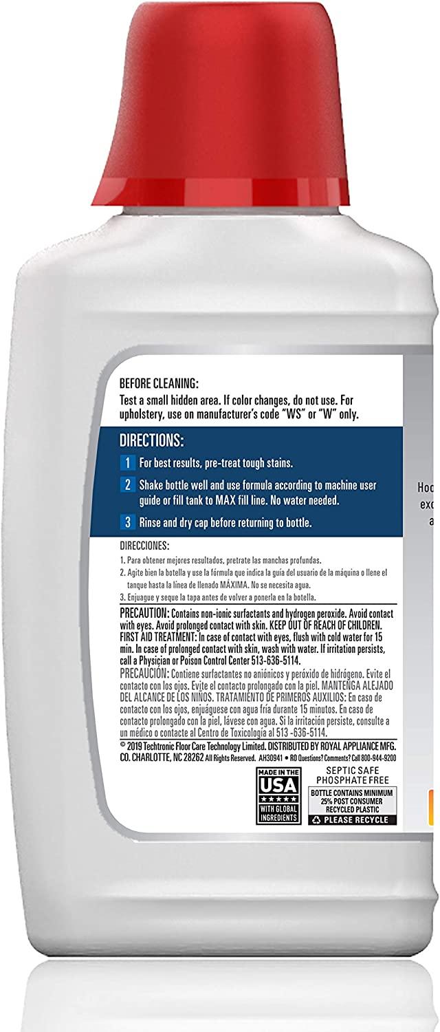 Hoover Oxy Premixed Spot Cleaner Solution, Stain Remover and Odor