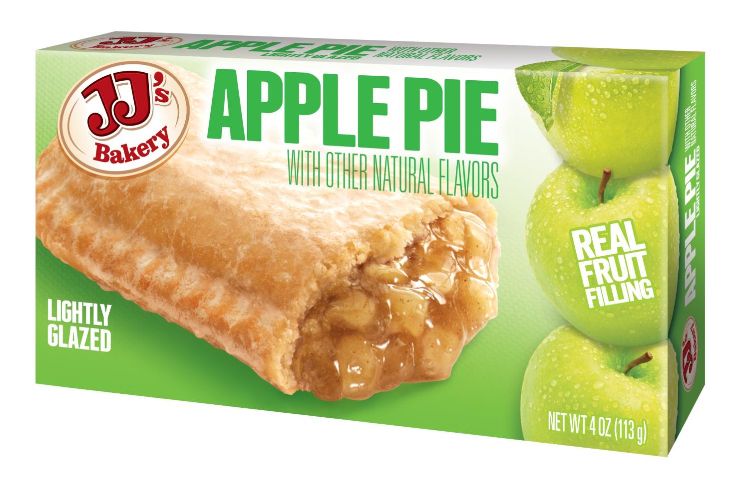JJ's Bakery Apple Snack Pie, 4 oz