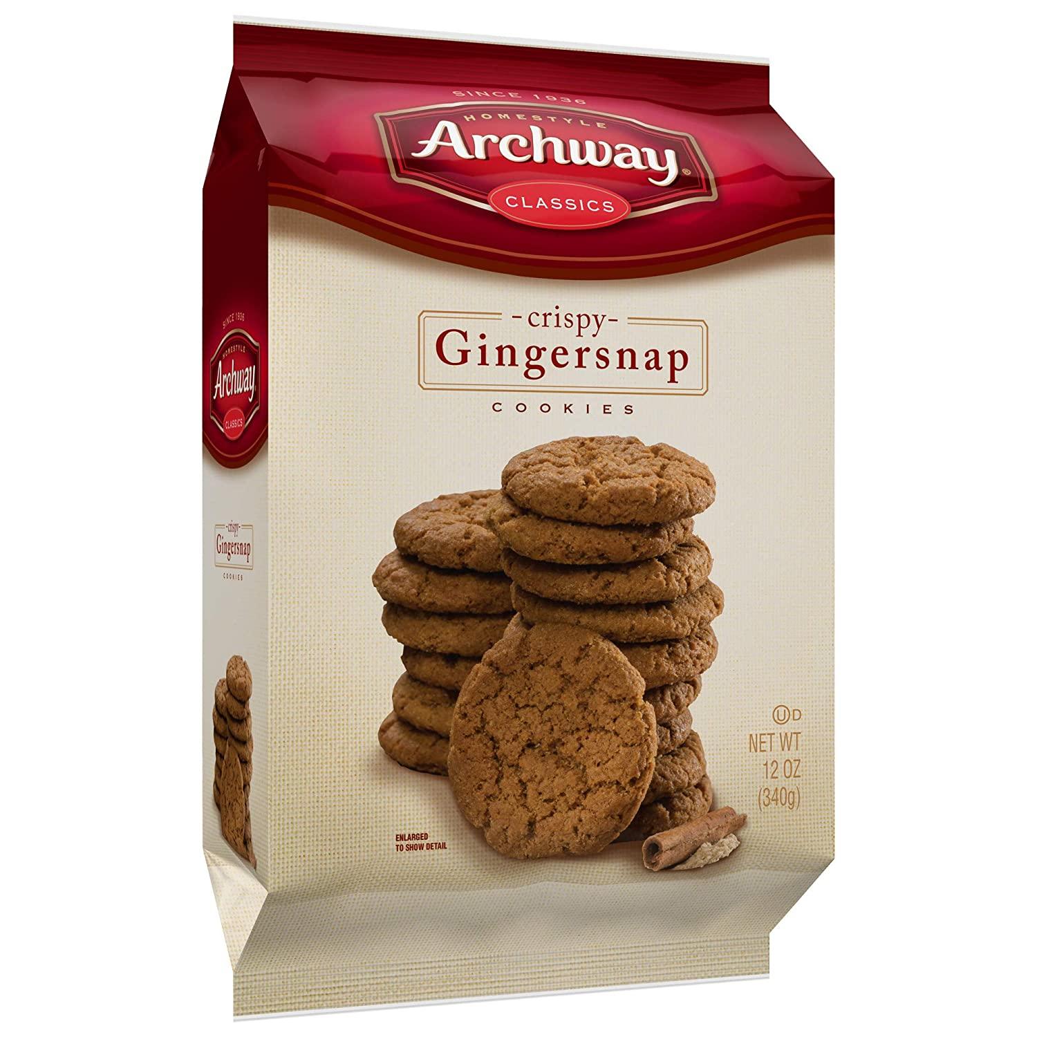 Archway Classics Crispy Gingersnap Cookies, 12 oz.