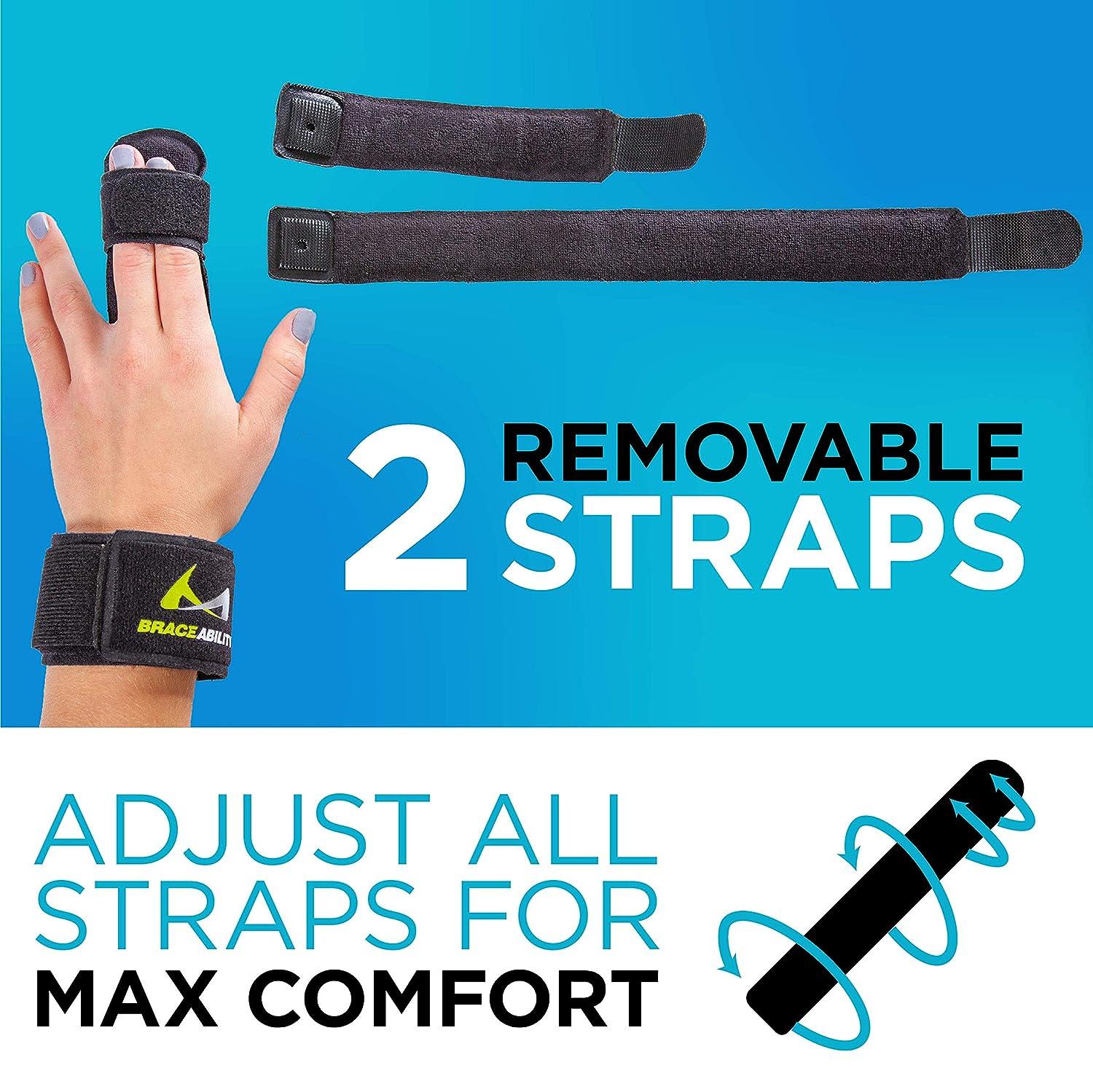 BraceAbility Two Finger Immobilizer - Hand and Buddy Splint Cast