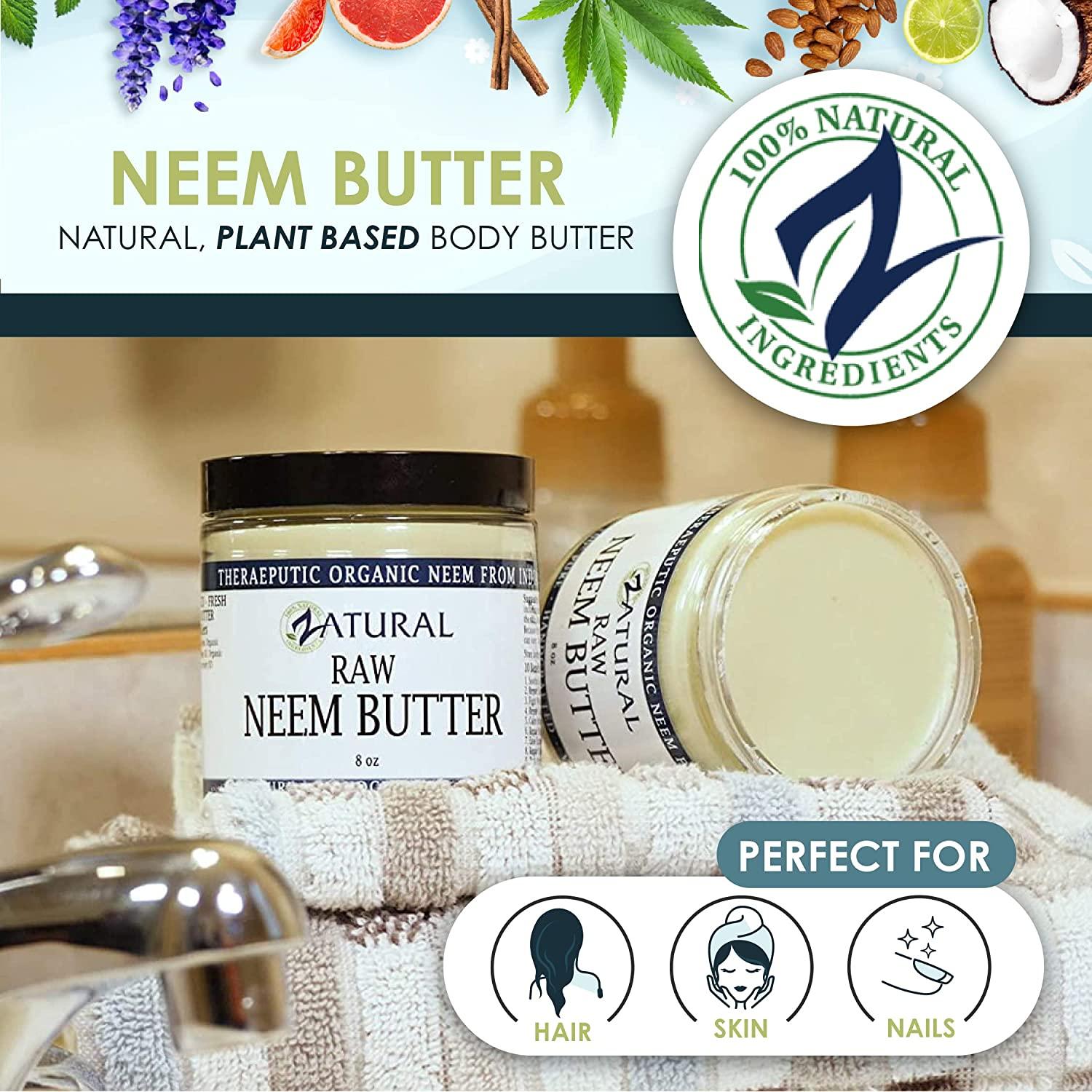 Organic Neem Butter with Coconut Oil, Neem Leaf, Marula Oil, Kokum