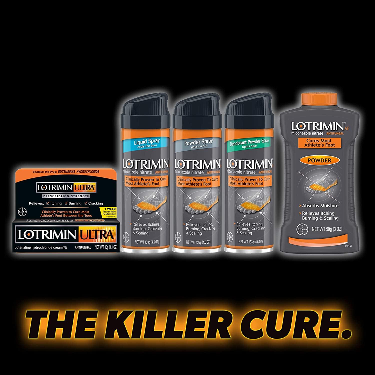 Lotrimin AF Athlete's Foot Deodorant Antifungal Powder Spray