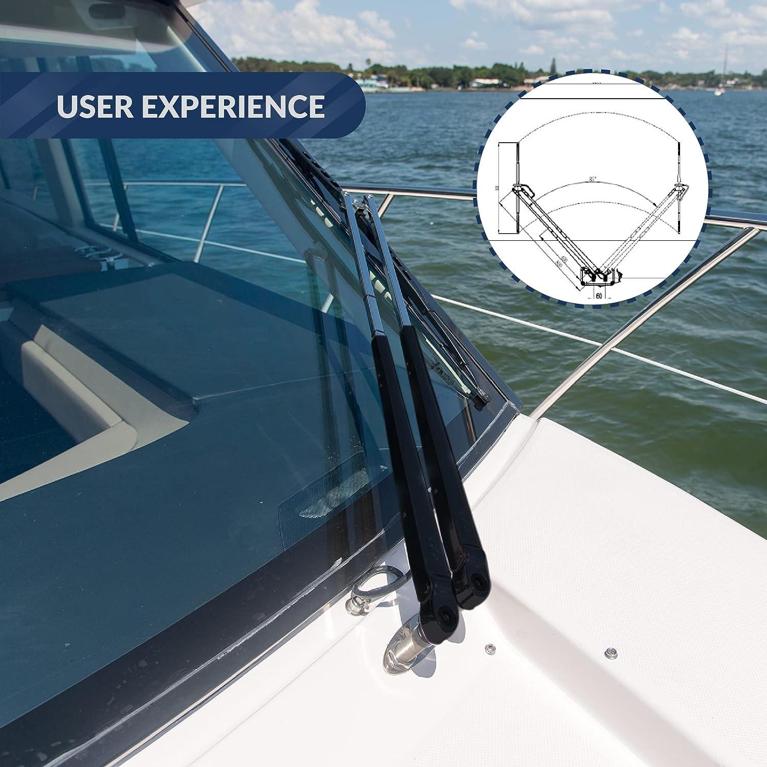 Five Oceans TMC Marine Heavy Duty Stainless Steel Dual Pantographic