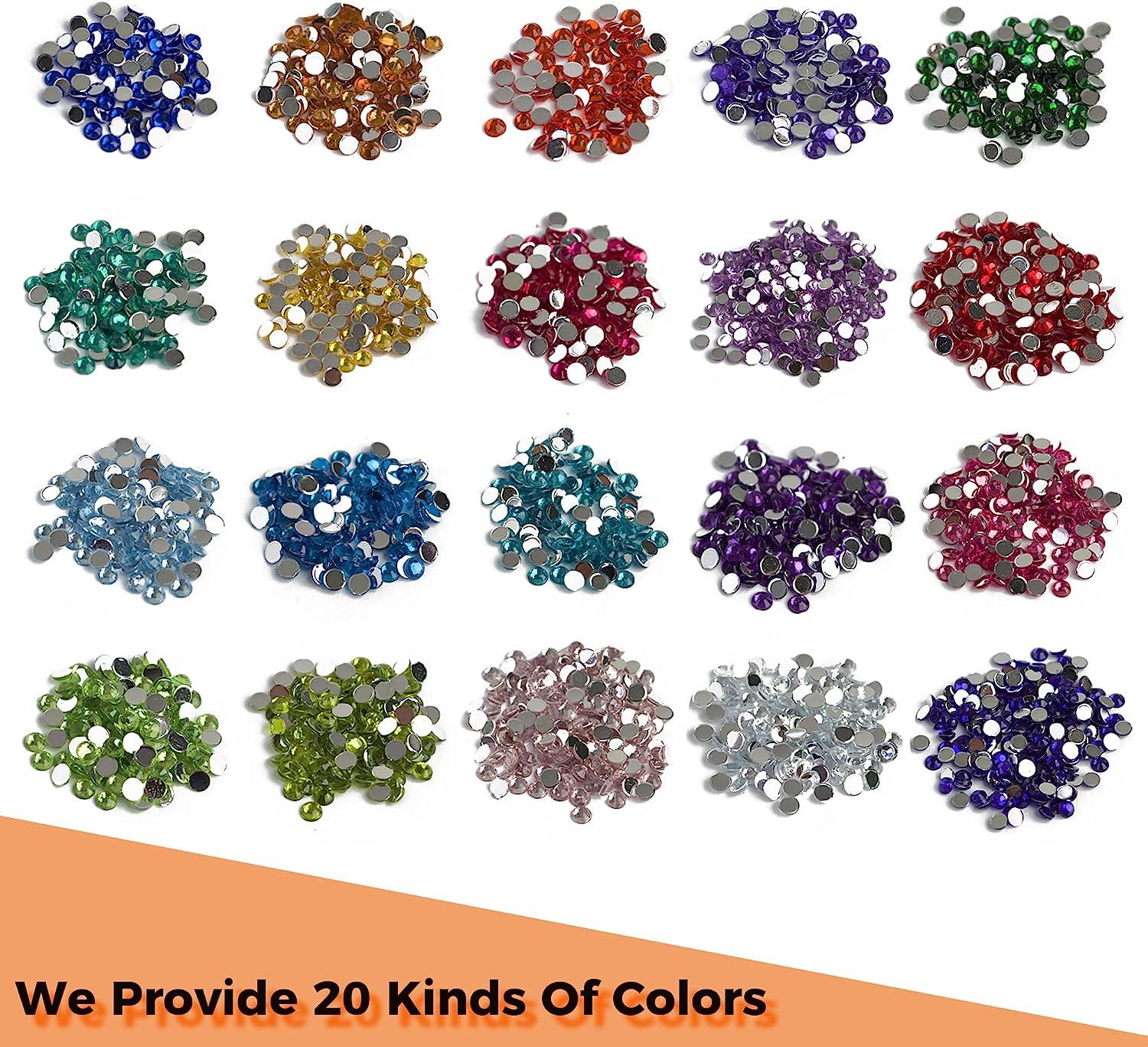 60 Colors AB Diamond Painting Beads Diamond Dots for Diamond Painting  Accessorie, Round Sparkle AB Diamond Painting Drills for Diamond Art  Accessories