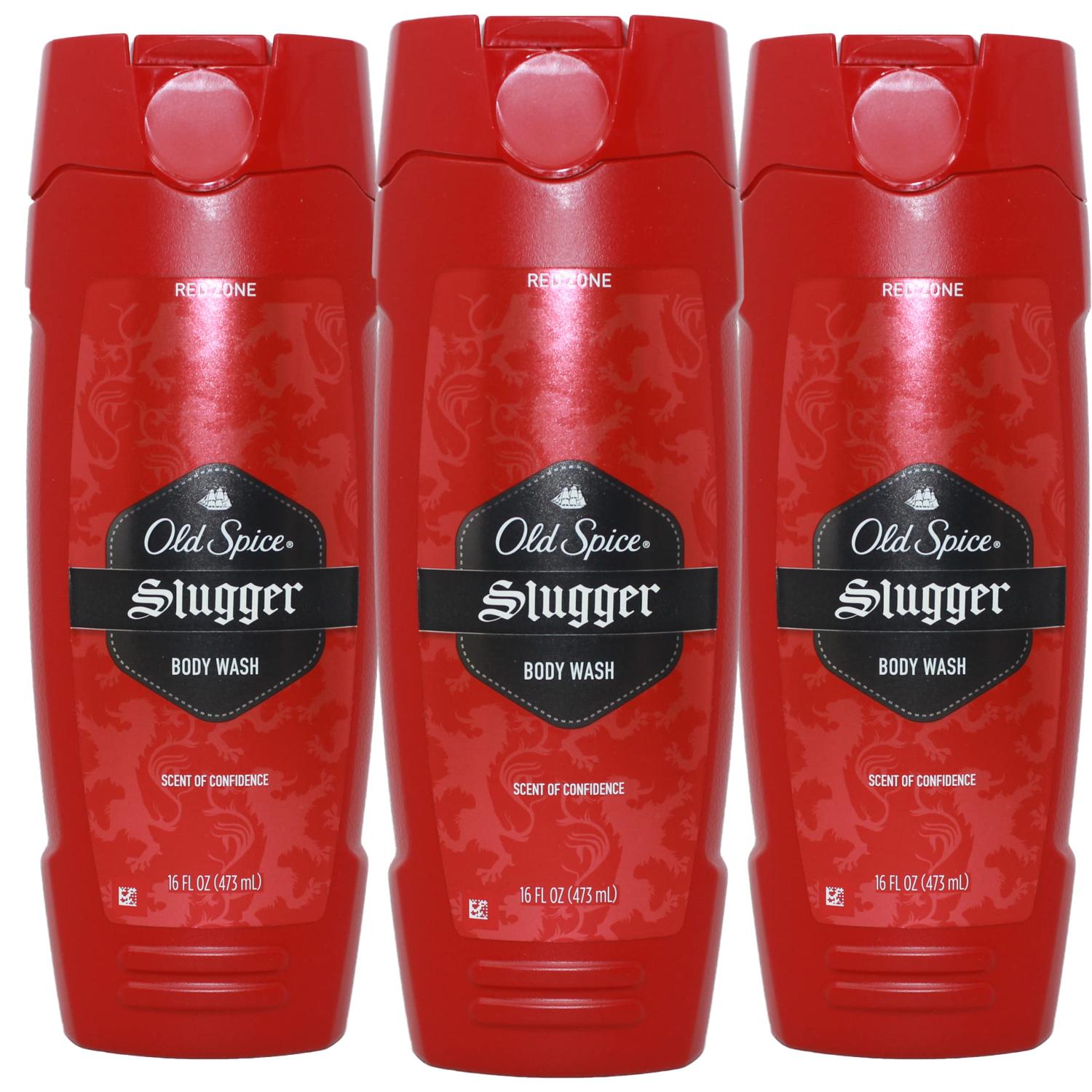 Old Spice Men's Body Wash Slugger Scent Red Collection 16 Fl Oz
