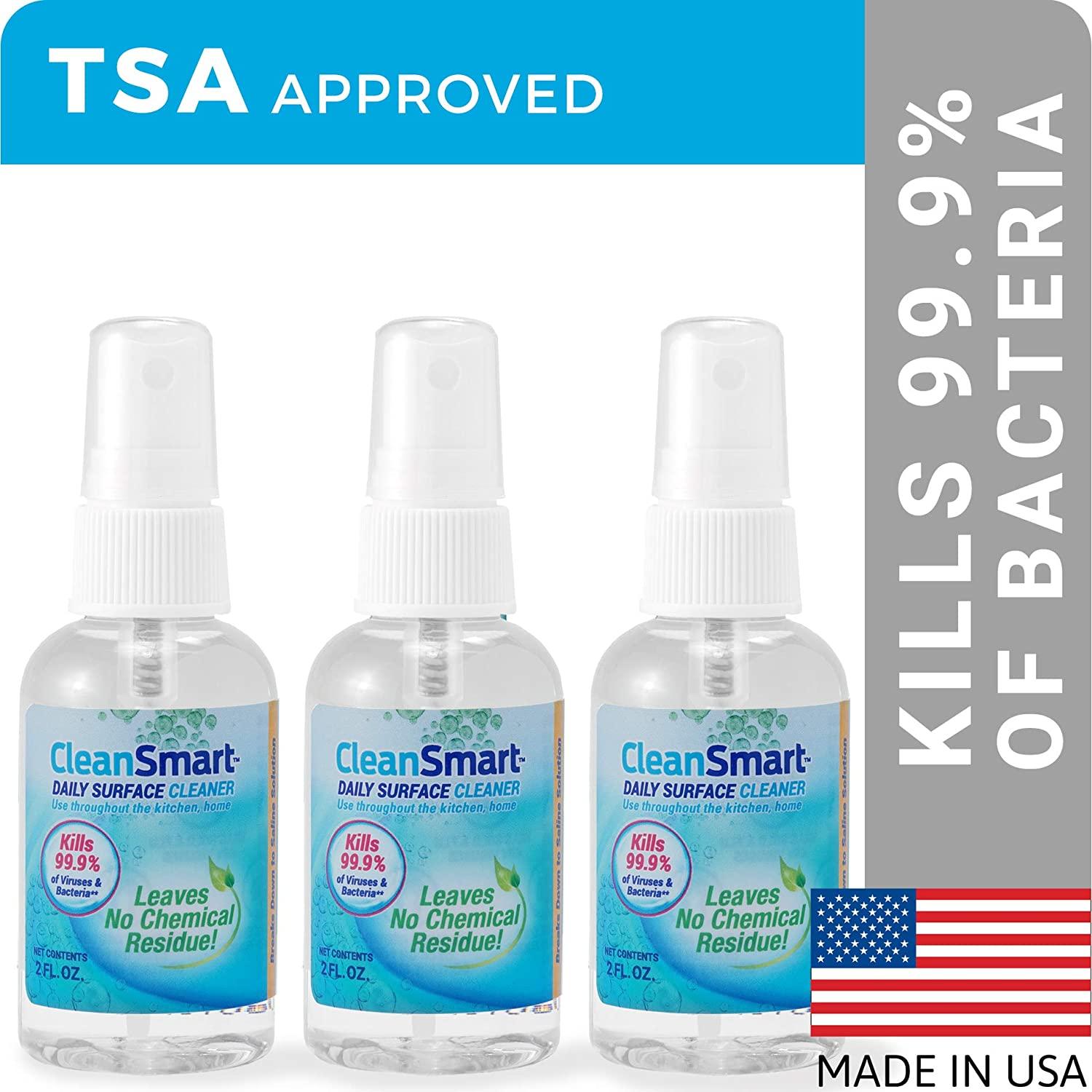 CleanSmart To Go Disinfectant Kills 99.9 of Viruses, TSAApproved for