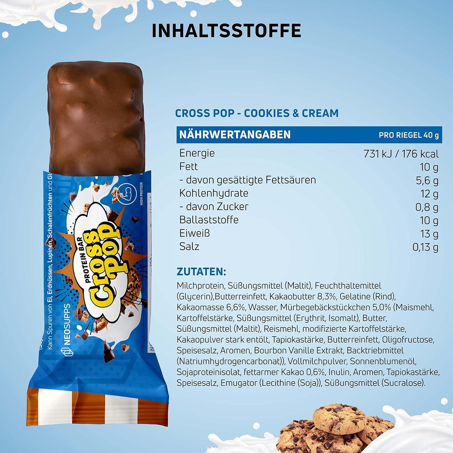 IronMaxx Protein 30 Bar (24 X 30G) | Cookies And Cream | 7903-24