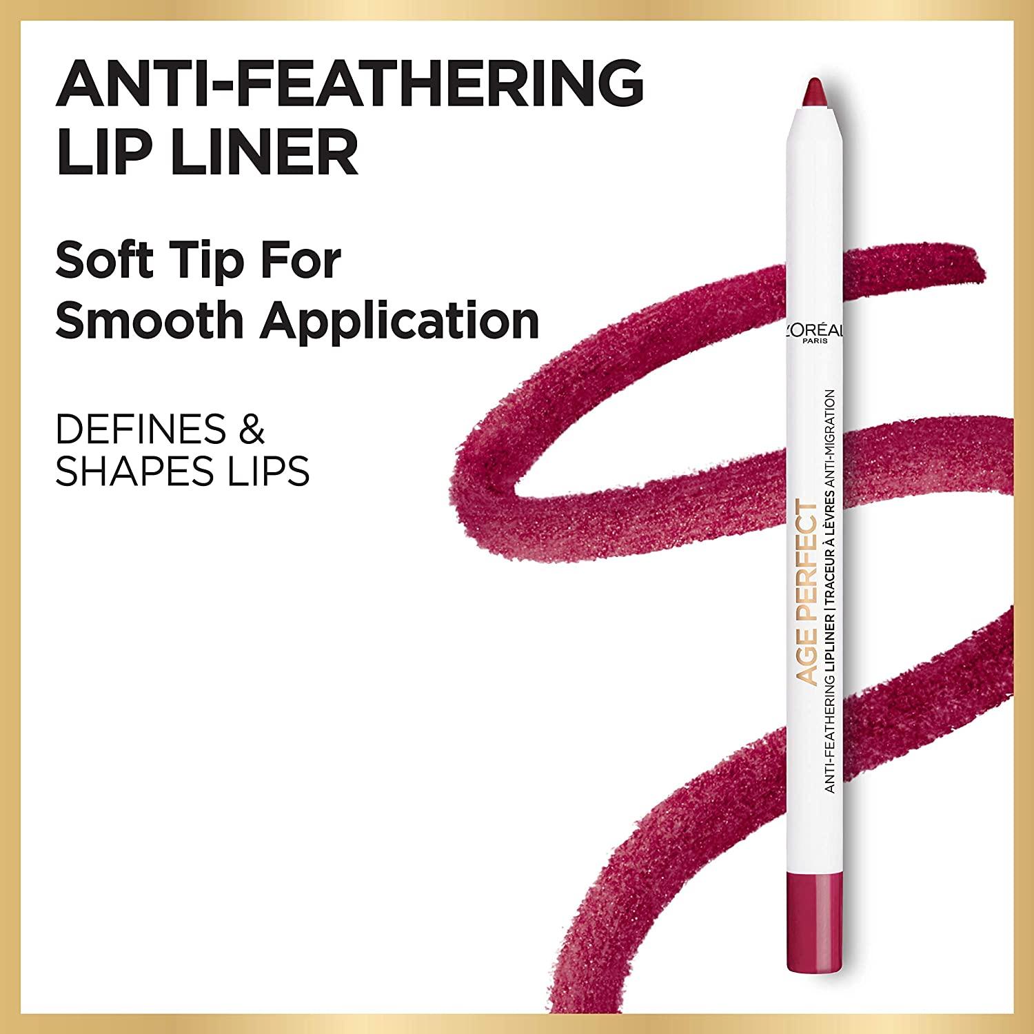 L'Oreal Paris Age Perfect AntiFeathering Lip Liner, Perfect Burgundy