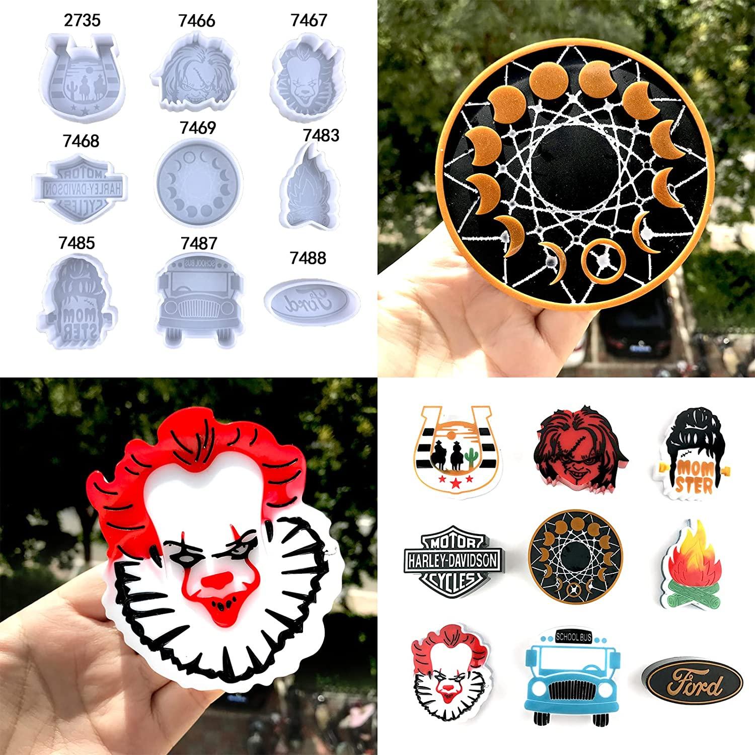 Motor cycles Freshie Molds,Silicone Molds for Freshies,Car Freshie Molds,Silicone  Epoxy Resin Molds for Aroma Beads,Soap Mold,Candle Molds,Pendant Mold  (Motor cycles)