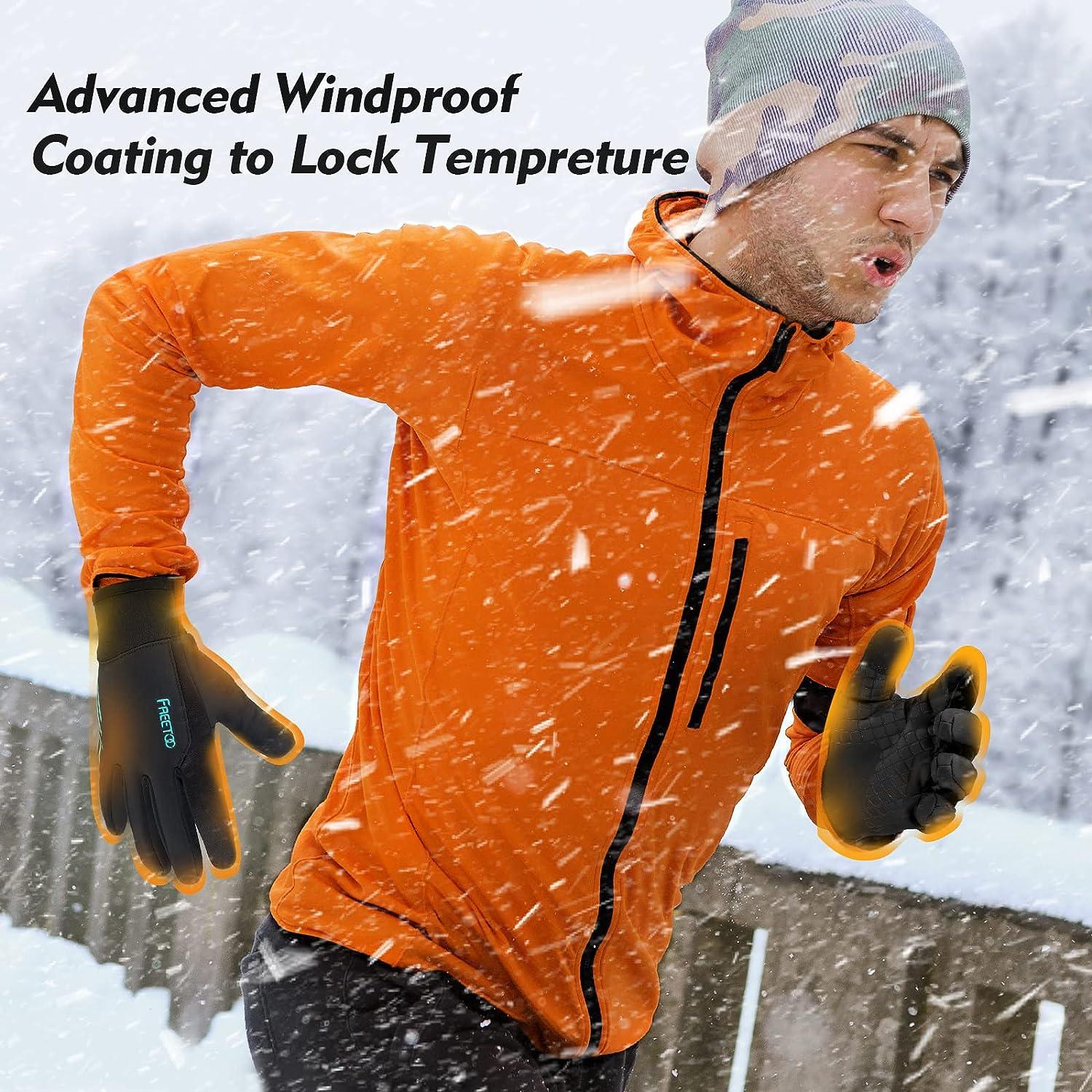 FREETOO Waterproof Winter Gloves with Fleece Lining for Cold Weather