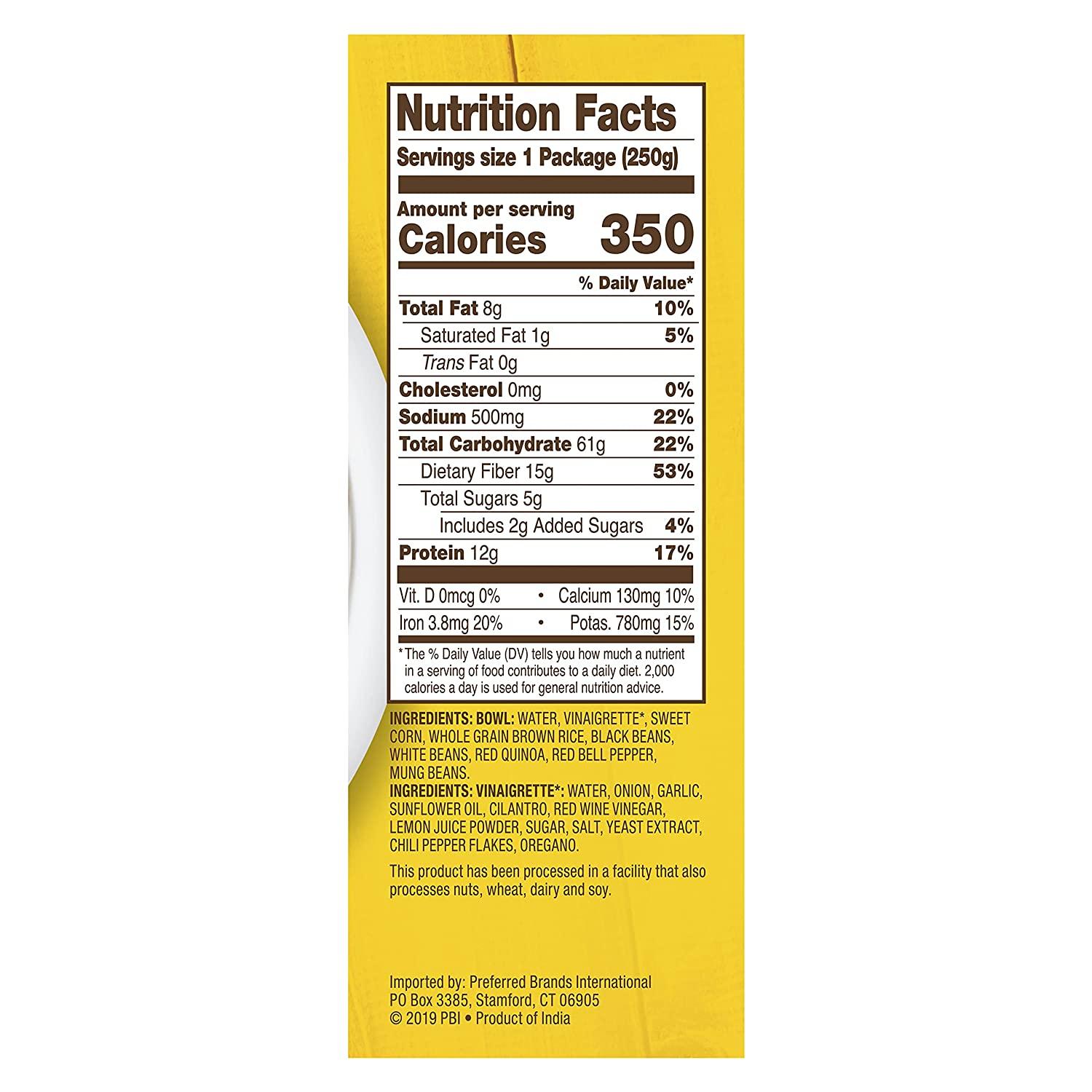 Tasty Bite Mexican Protein Bowl Vegan, Microwaveable, 12g Plant