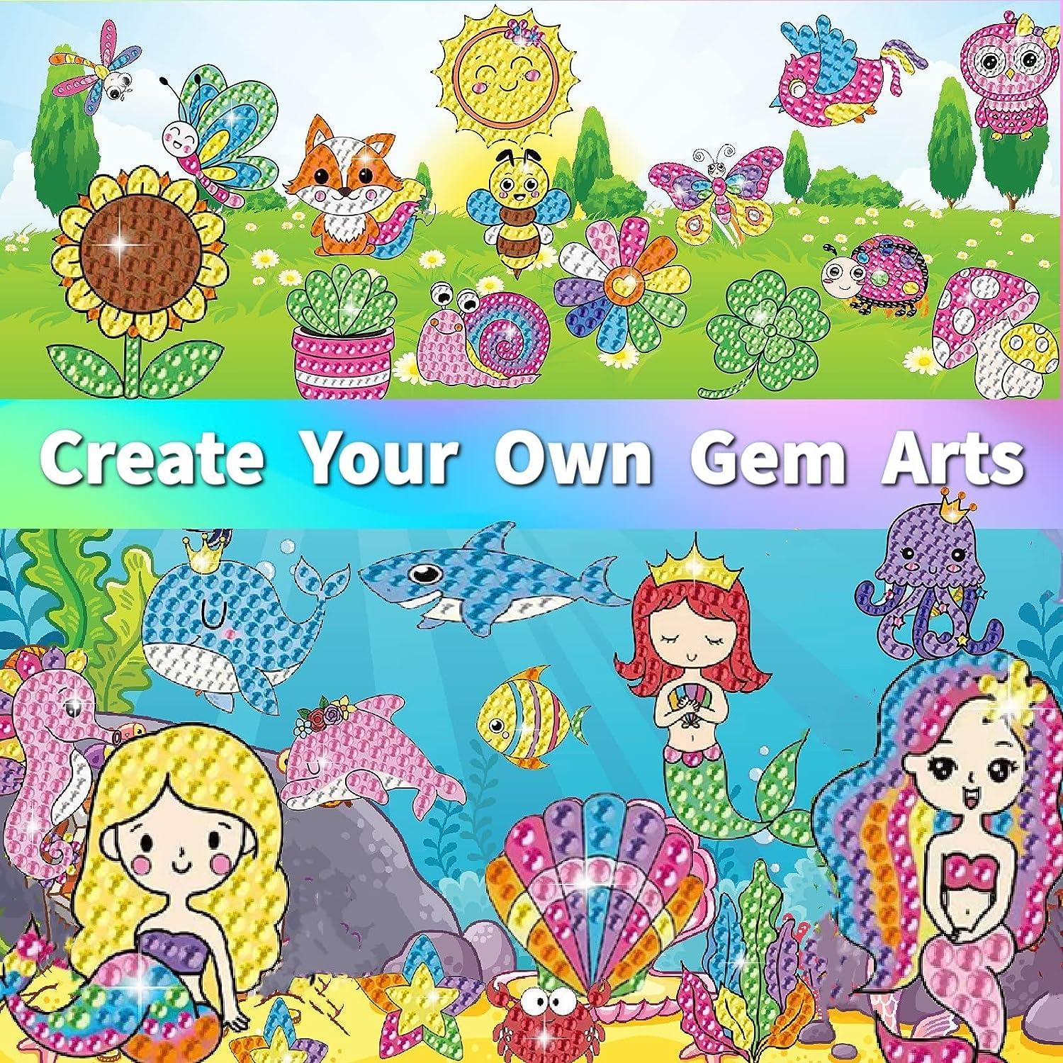 Diamond Art for Kids, Crafts for Girls Ages 8-12, Gem Arts and