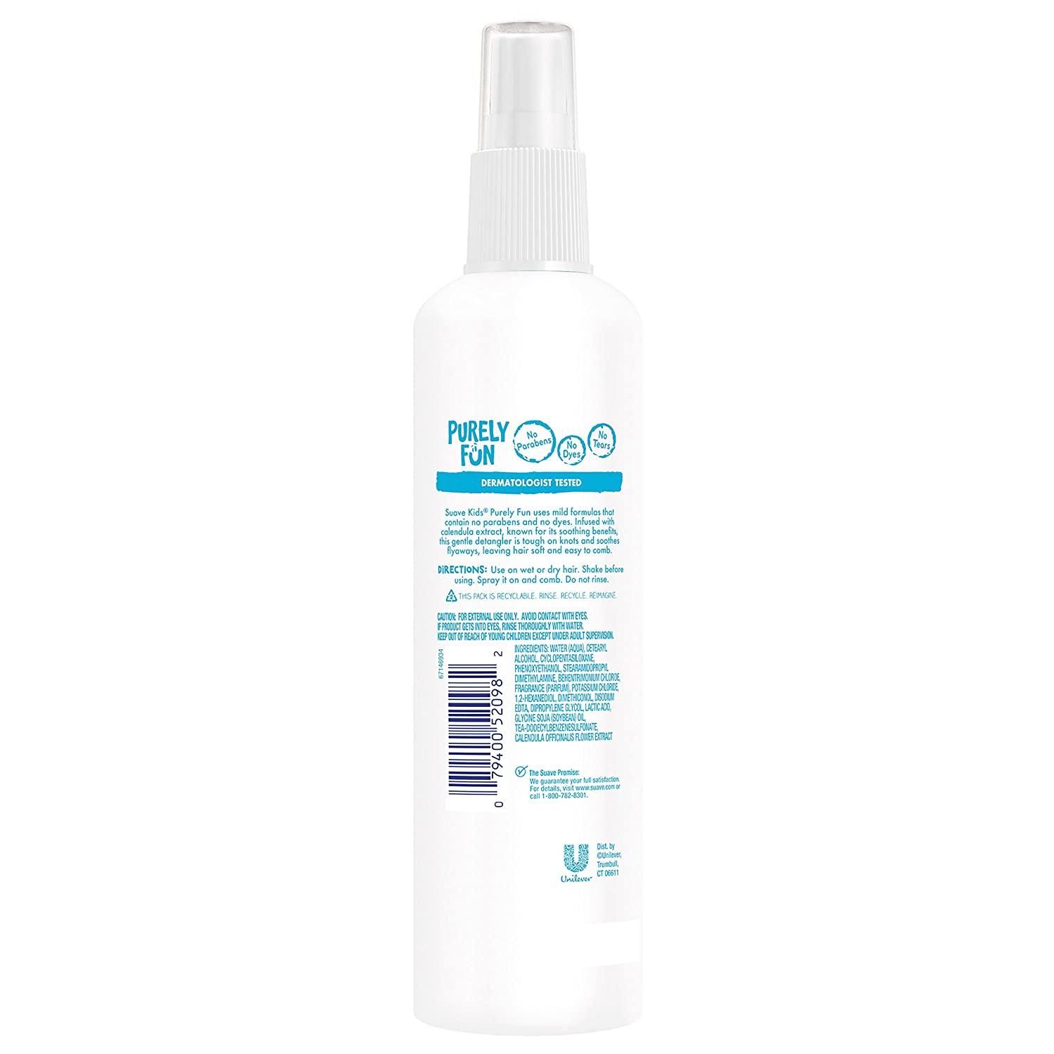 Suave Kids Detangler Spray, Purely Fun, 10 oz