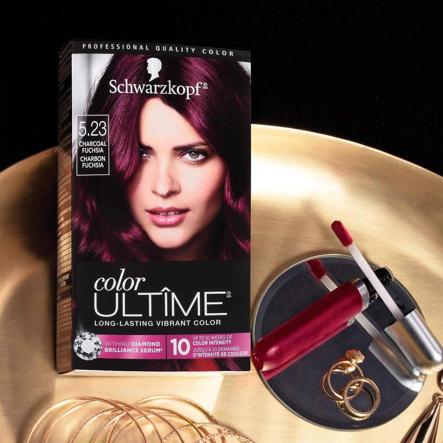 Schwarzkopf Color Ultime Permanent Hair Color Cream 5.23 Charcoal Fuchsia