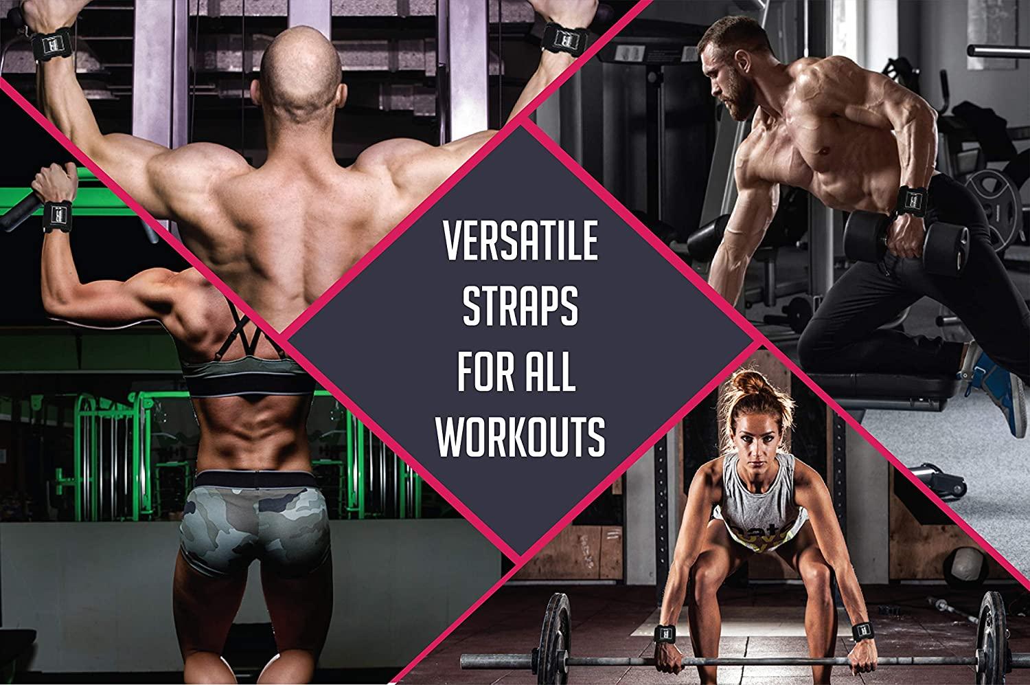 RIMSports Weight Lifting Straps with Wrist Support Wrist Straps for