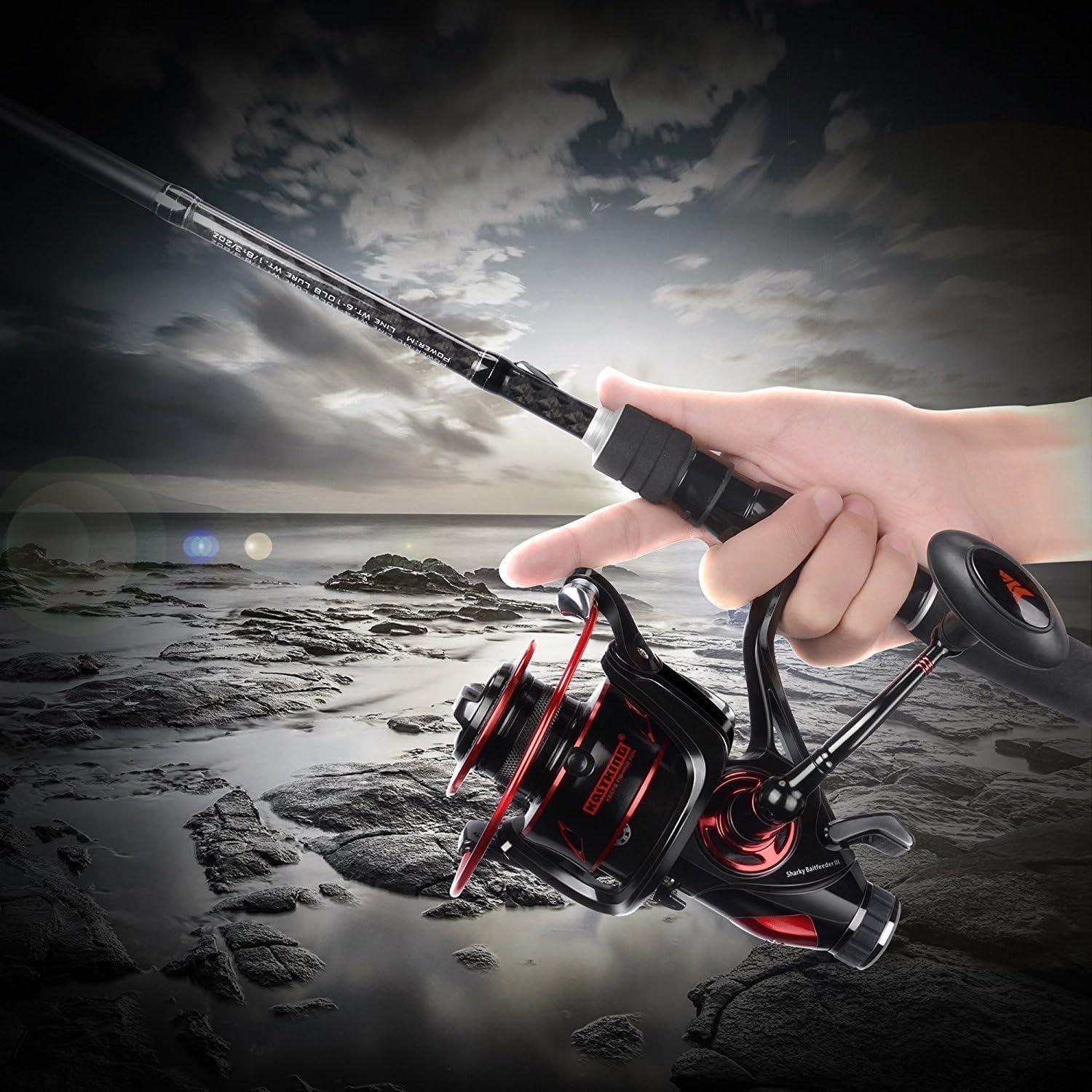KastKing Sharky Baitfeeder III Spinning Reel - 6000 Size with Carbon Fiber Drag and 10+1 SS BB for Live Liner Bait Fishing | Buy Now with Express International Delivery | GoSupps.com KastKing Sharky Baitfeeder III Spinning Reel - 6000 Size with Carbon Fiber Drag and 10+1 SS BB for Live Liner Bait Fishing | Buy Now with Express International Delivery | GoSupps.com