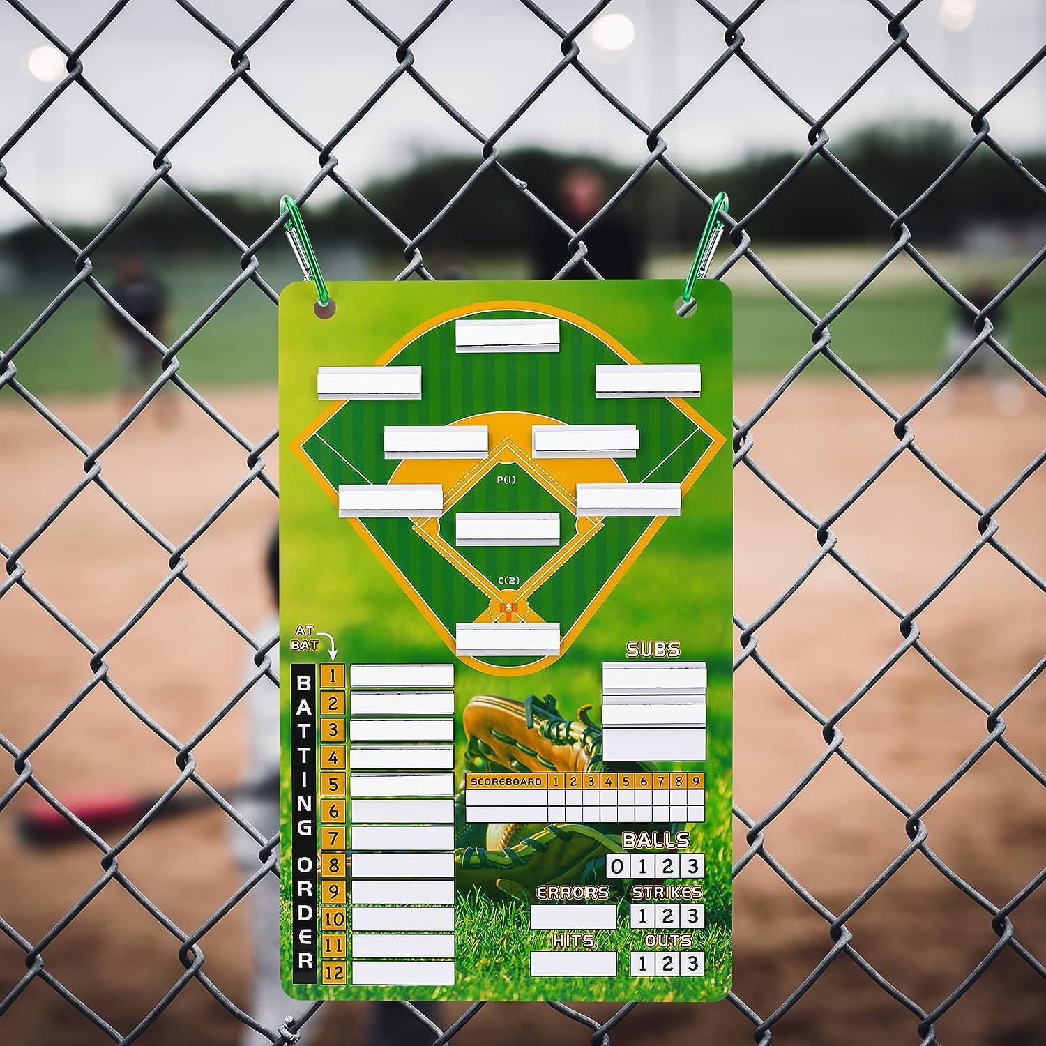 Baseball Dugout Board Set Baseball Lineup Board with