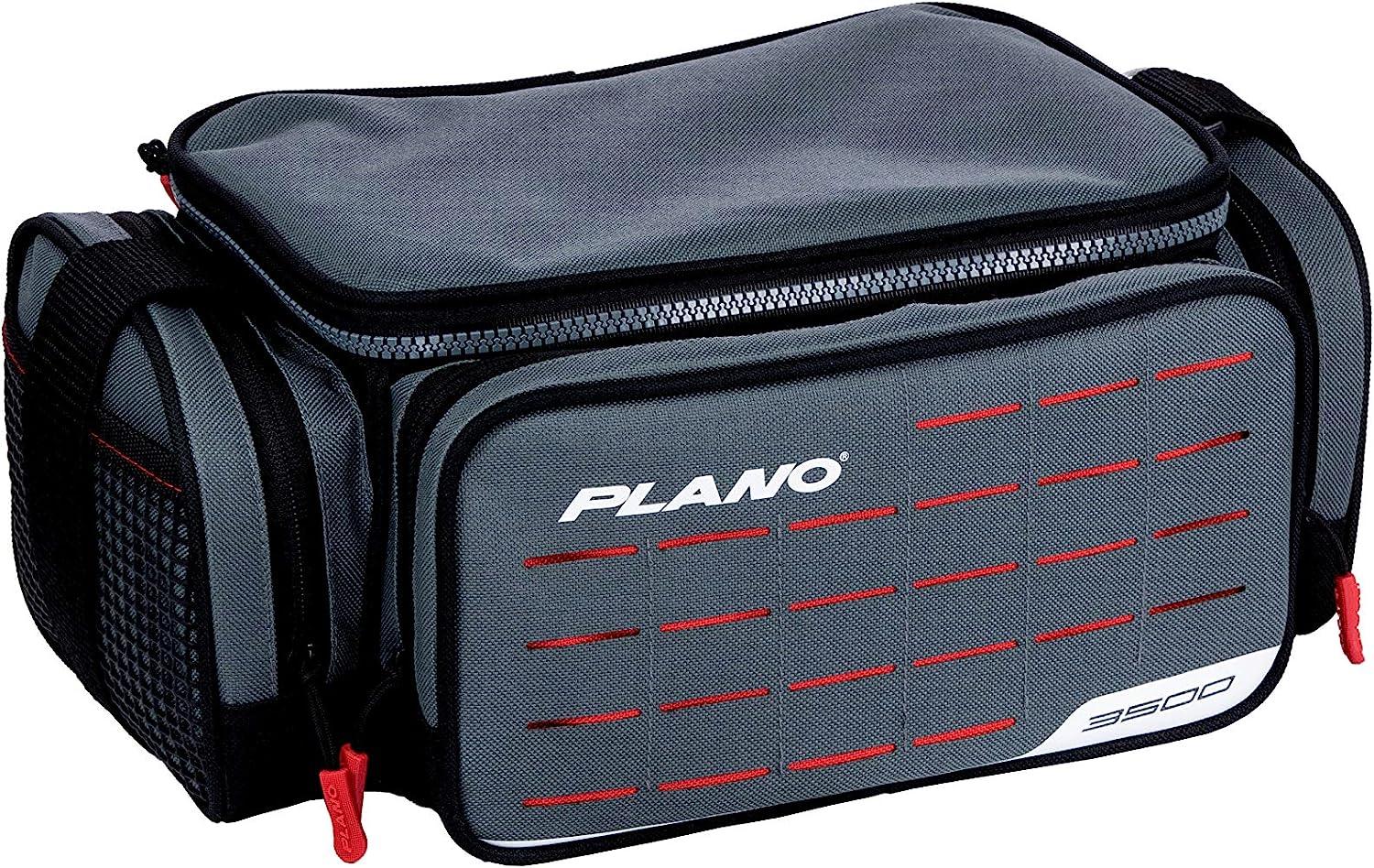 Plano Weekend Series 3500 Softsider Tackle Bag, Gray Fabric, Includes 2  3500 Stowaway Storage Boxes, Soft Fishing Tackle Bag for Baits & Lures,  Water-Resistant 3500 - Tackle Case