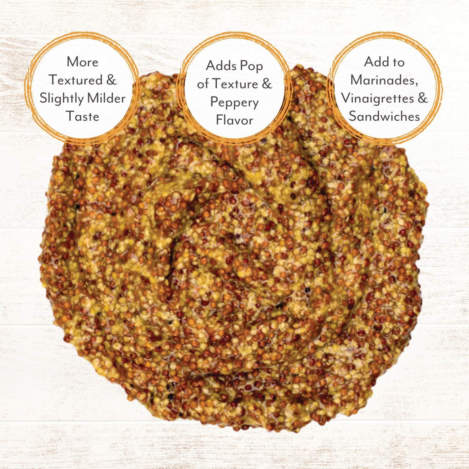 Roland Foods Grained French Dijon Mustard, Specialty Imported Food, 4.4