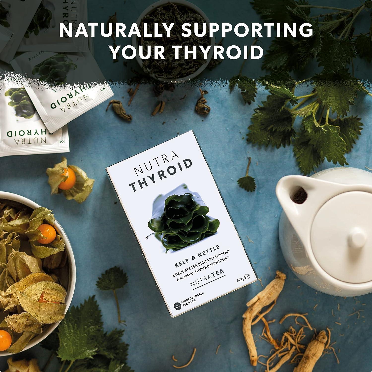 NUTRATHYROID Thyroid Support Tea Ashwagandha, Kelp & Bladderwrack