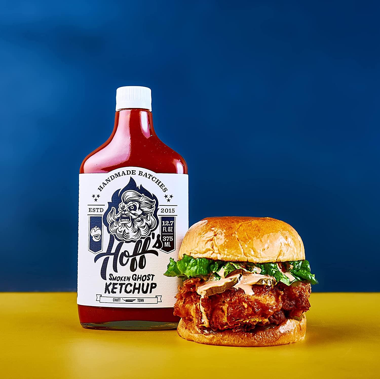 Hoff and Pepper's Smoken Ghost Ketchup With Ghost Pepper, Jalapeno