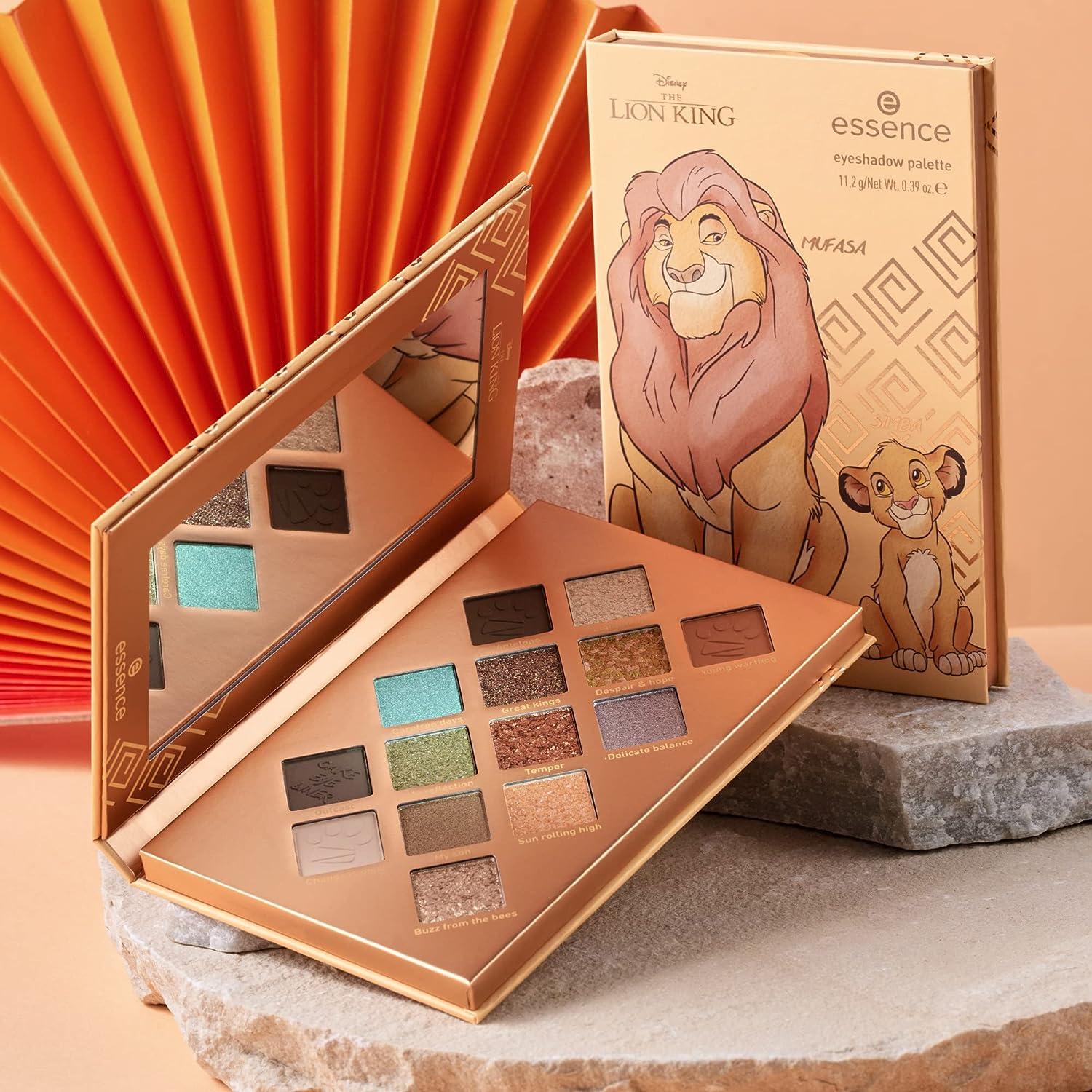 essence | The Lion King Eyeshadow Palette | Limited Edition Disney  Collection | 14 Highly Pigmented Easy to Blend Shadows | Matte & Metallic |  Vegan & Cruelty Free | Paraben Oil