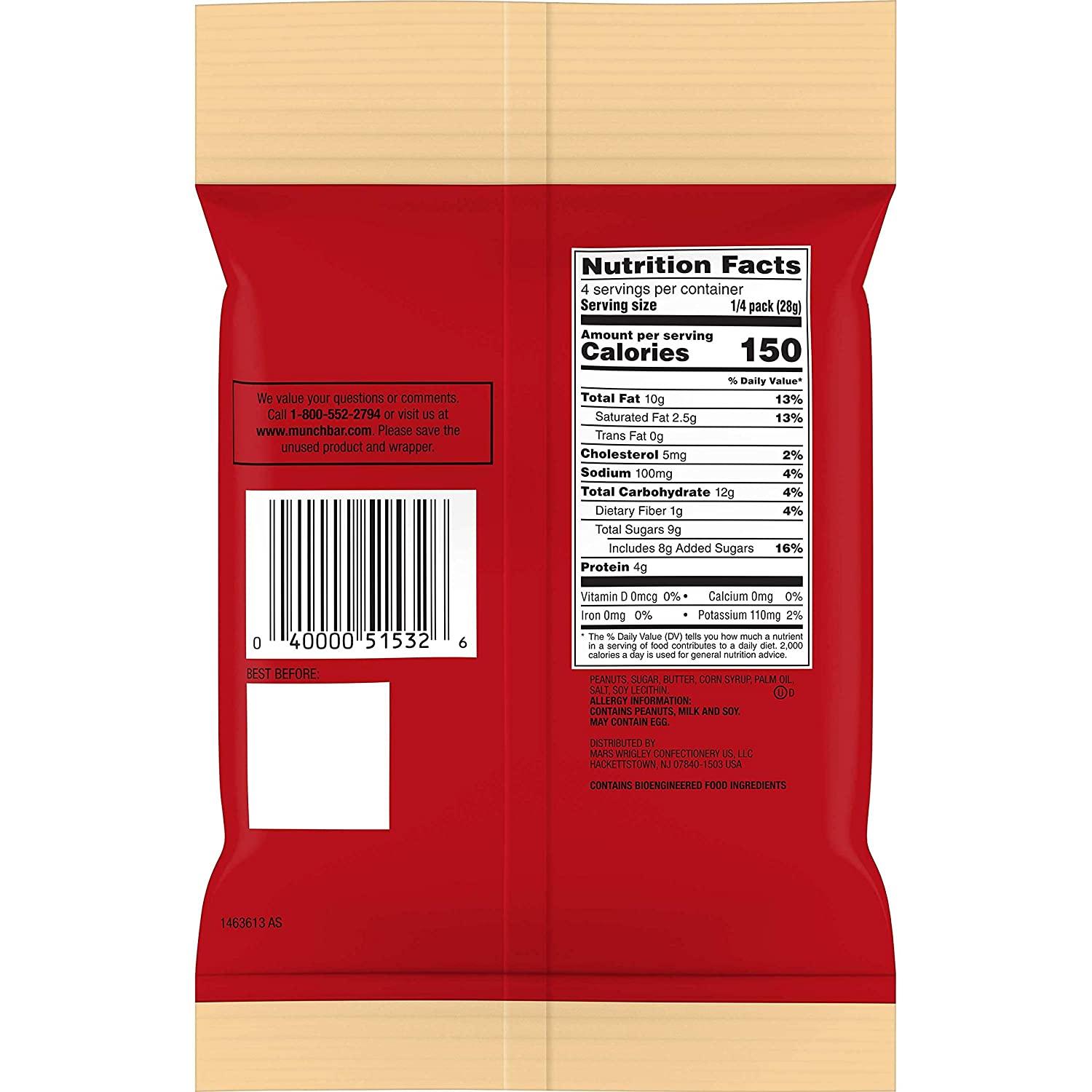 MUNCH Peanut Nut Bars with Brittle Bites Variety Pack Delicious