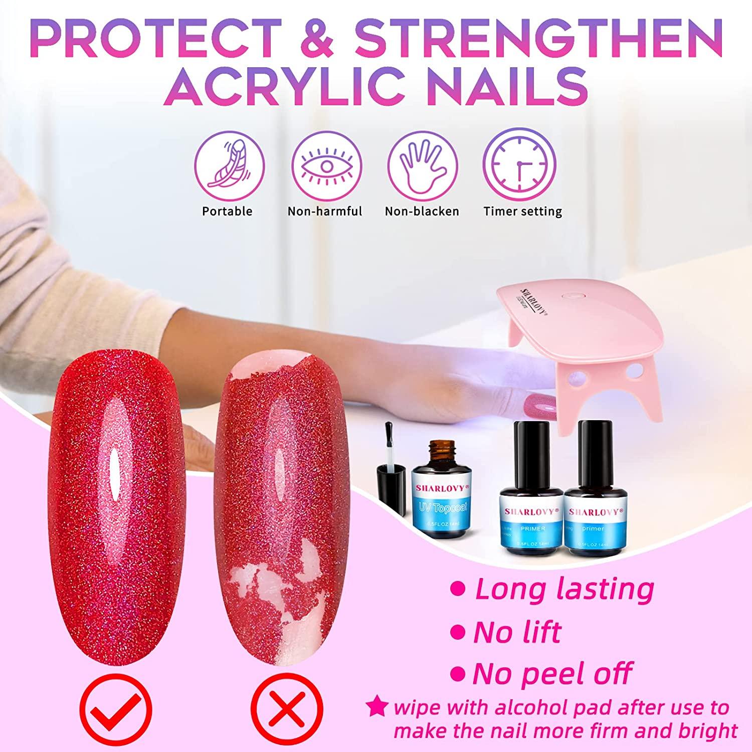 Professional Acrylic Nail Kit for Beginners Glitter Powder Set with