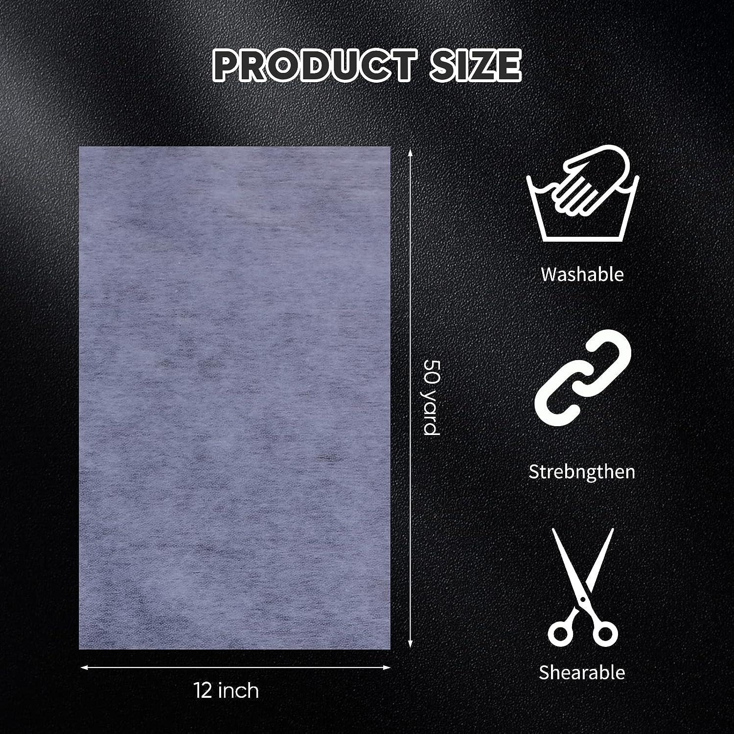 White Iron on Non Woven Fusible Interfacing Medium Weight Interfacing