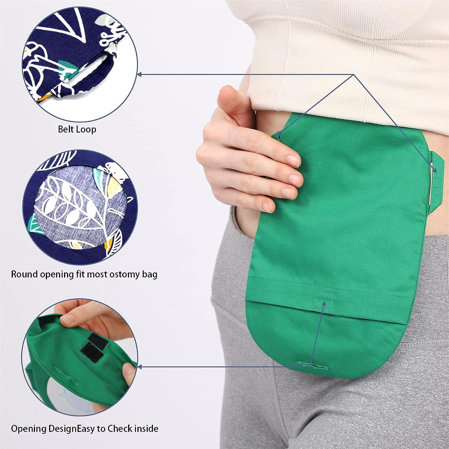 Ostomy Pouch Colostomy Bag Cover and Ostomy Bag Cover Belt Hoop Hook  Durable Ostomy Loop Closure Colostomy Bag Cover Washable Ostomy Pouch Covers