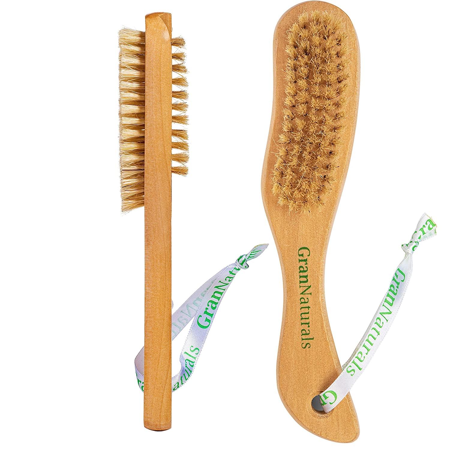 GranNaturals Wooden Nail Brush Nail Cleaner Tool for Fingernail, Toenail Dry Clean Scrubber