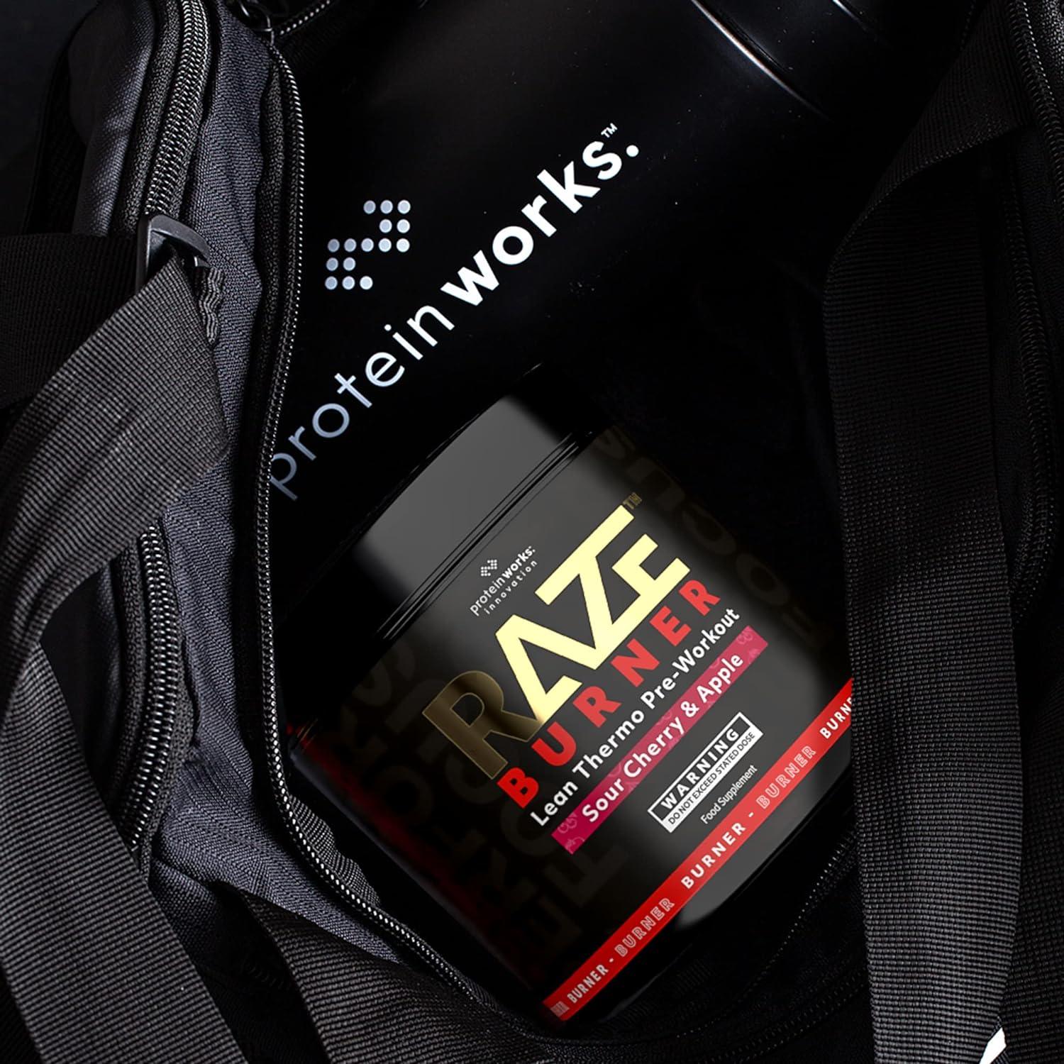 Protein Works Raze Burner Pre Workout Powder Thermogenic Caffeine