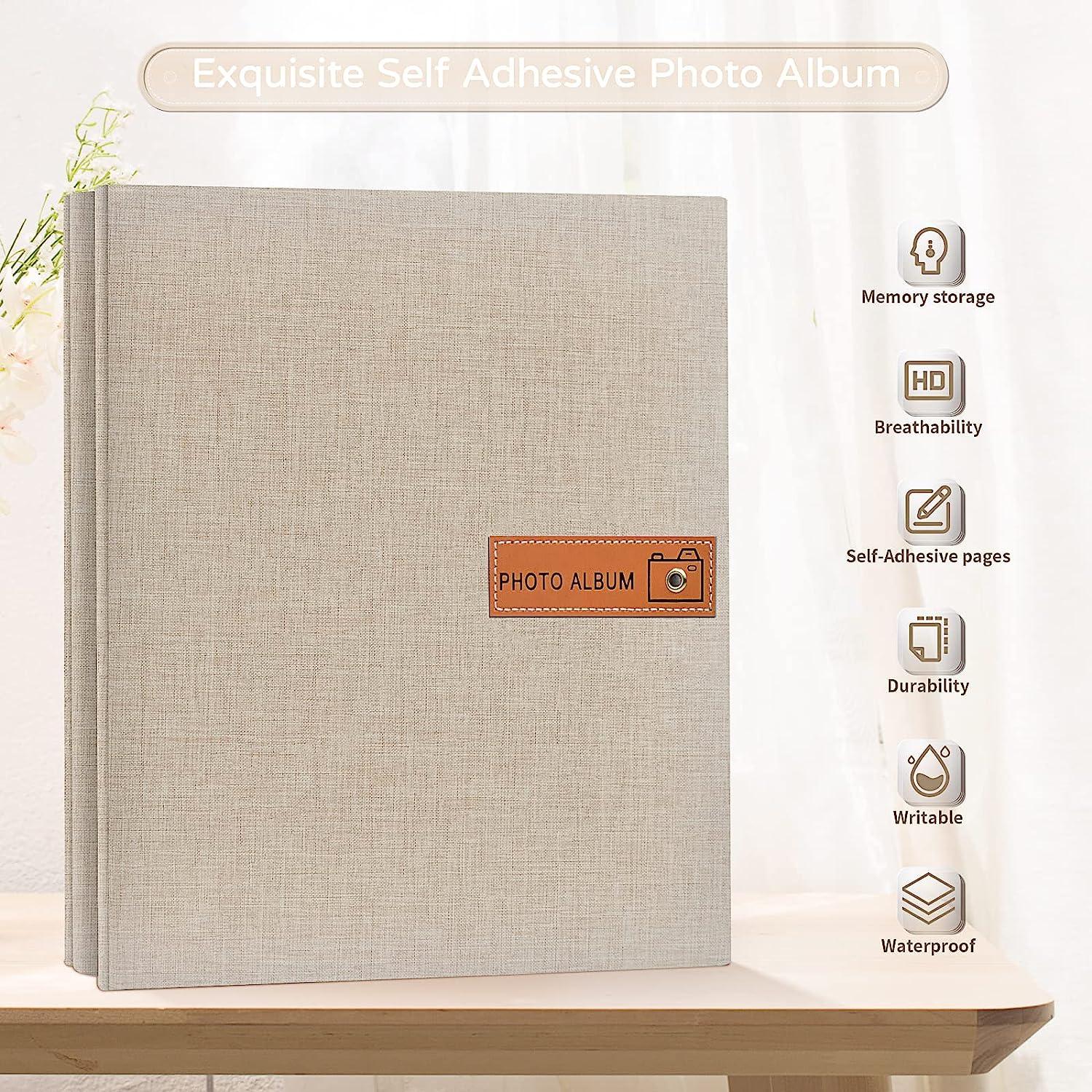 Popotop Large Photo Album Self Adhesive 4x6 5x7 8x10 Scrapbook