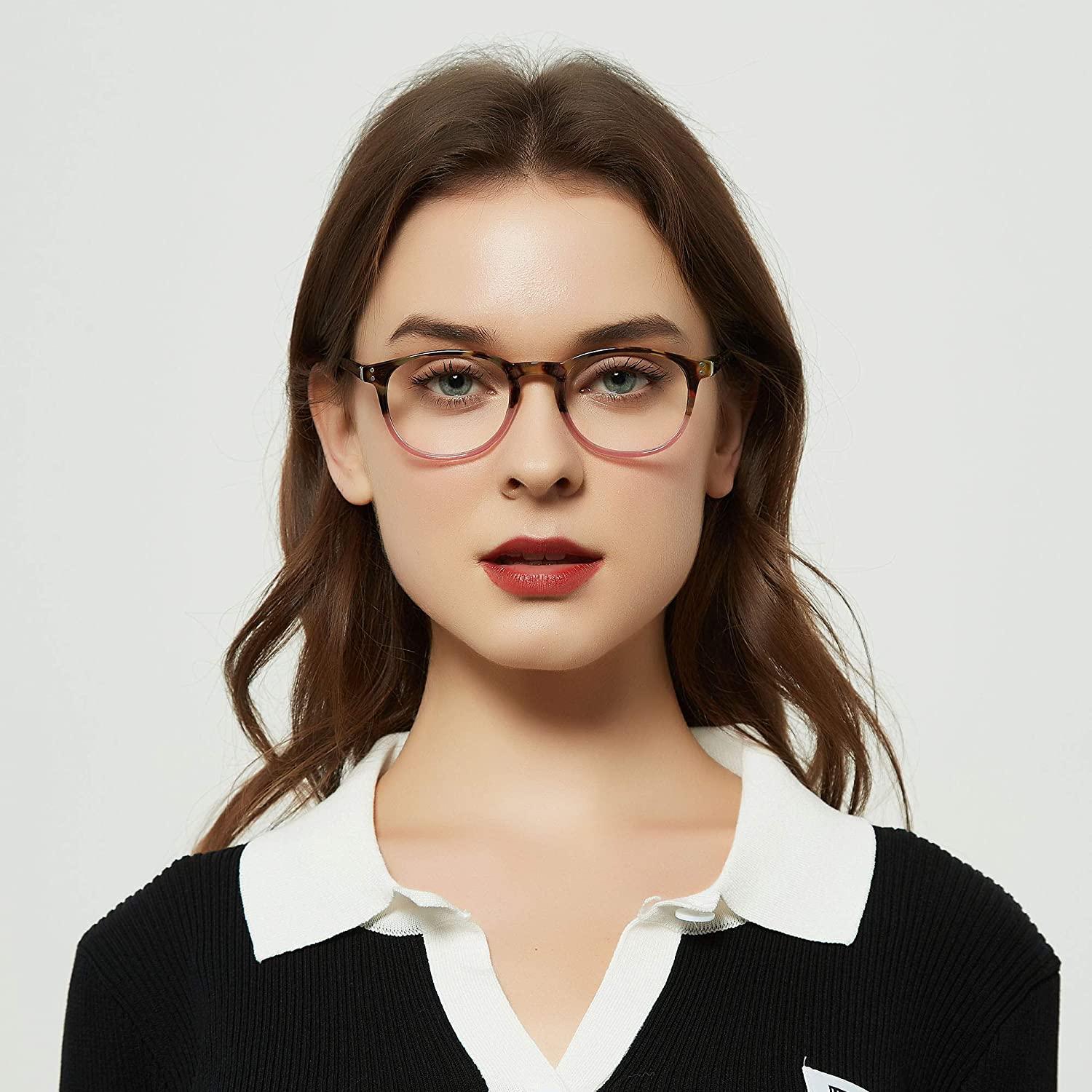 EYEGUARD 4 Pack Reading Glasses Blue Light Blocking Spring Hinge Women