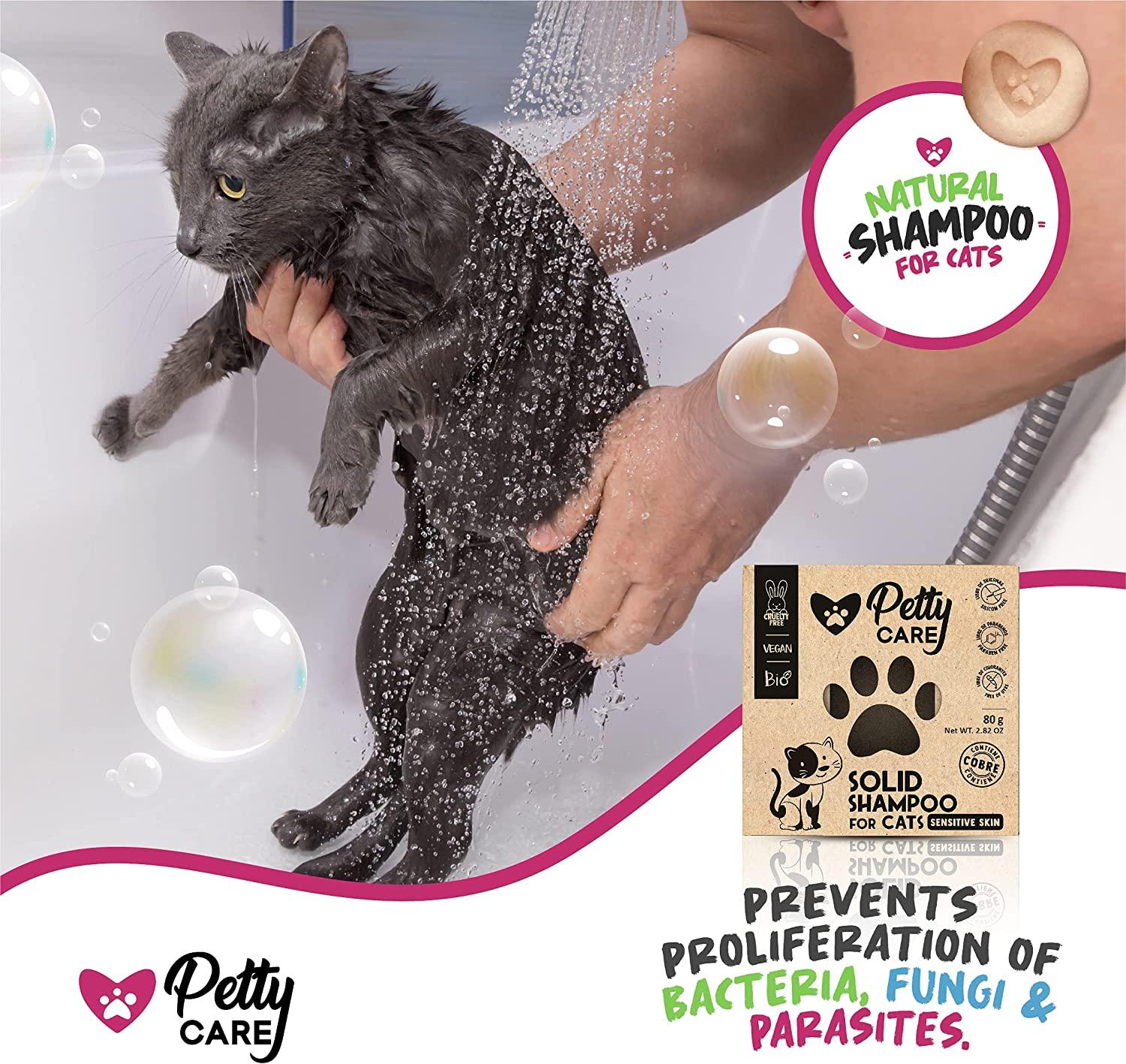 Petty Care Solid Cat Shampoo for Adult Cats Kittens Zero-Waste