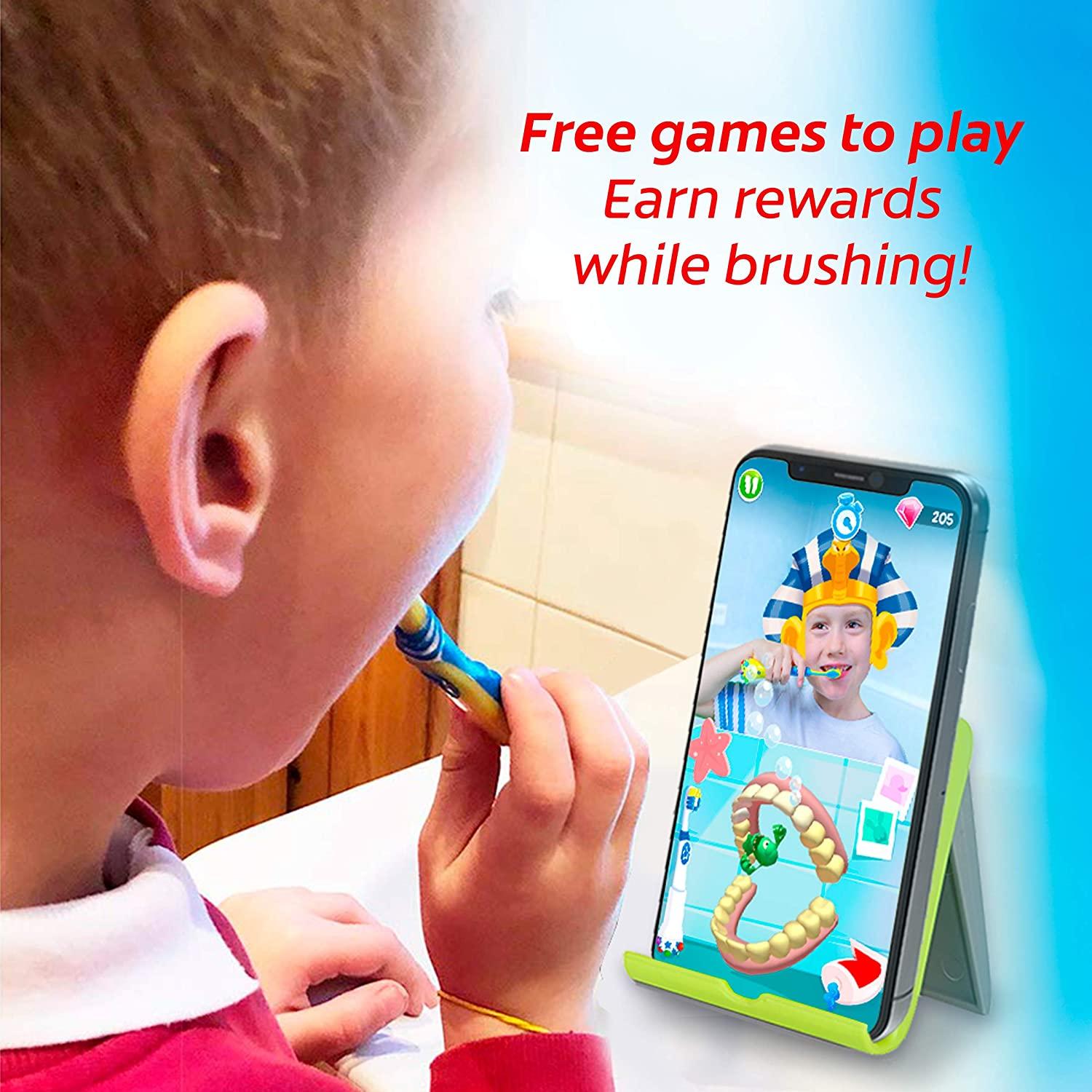 Colgate Magik Smart Toothbrush for Kids Yellow, 3 Piece Set