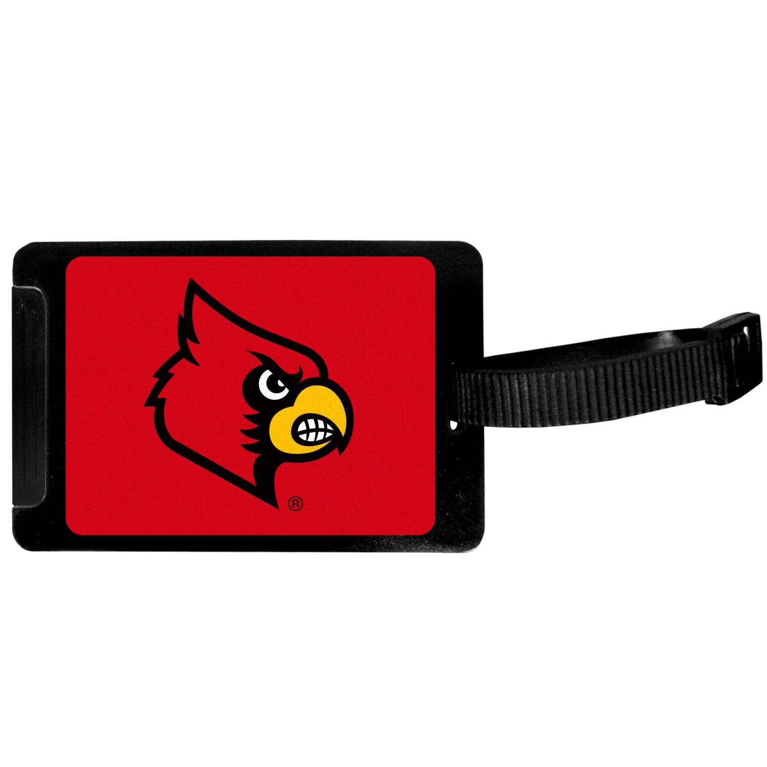 Siskiyou NCAA Louisville Cardinals Luggage Tag , Black, 3.25