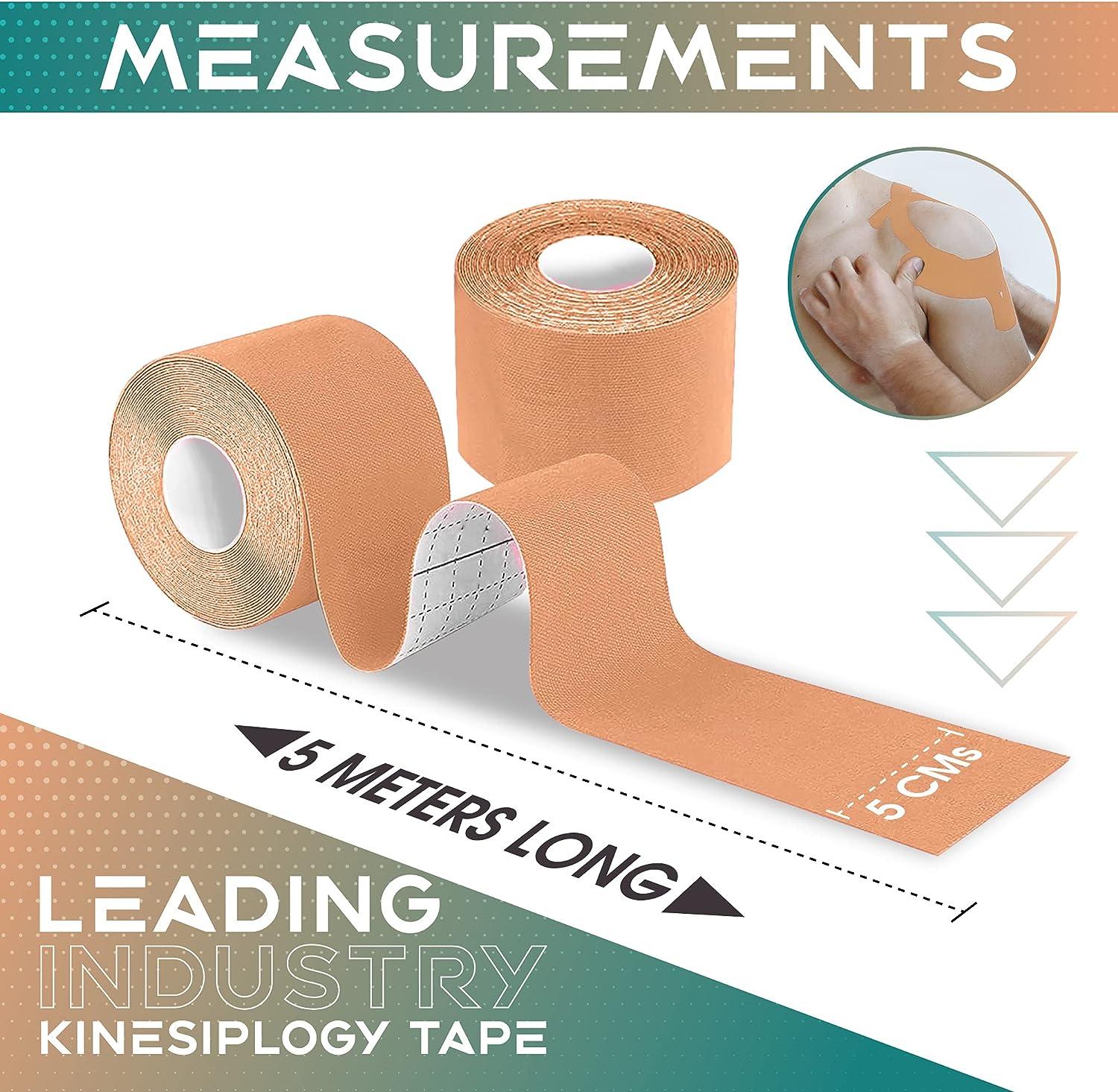 Sensitive Skin Kinesiology Tape Latex Free 16ft Uncut Roll