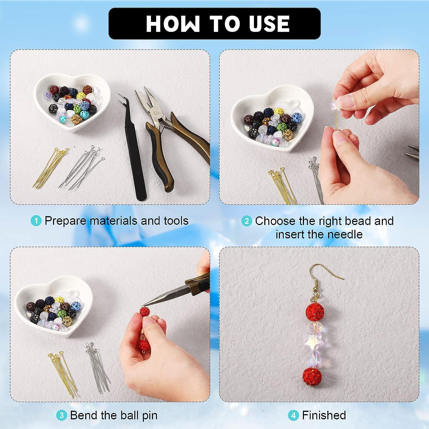 Jewellery Using Eye Pins For Earrings Beadage Eye Pins 600-Pack
