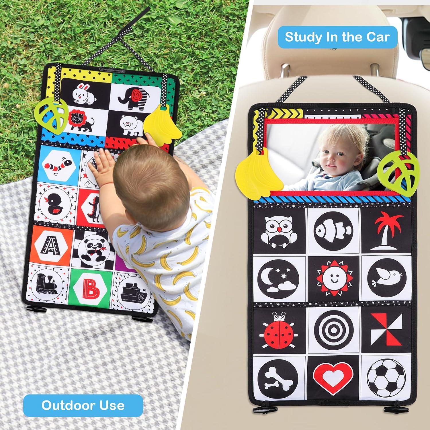 Tuaeccki Baby Spiegel Spielzeug - Faltbarer Aktivitätsspiegel Für Bauchlagezeit