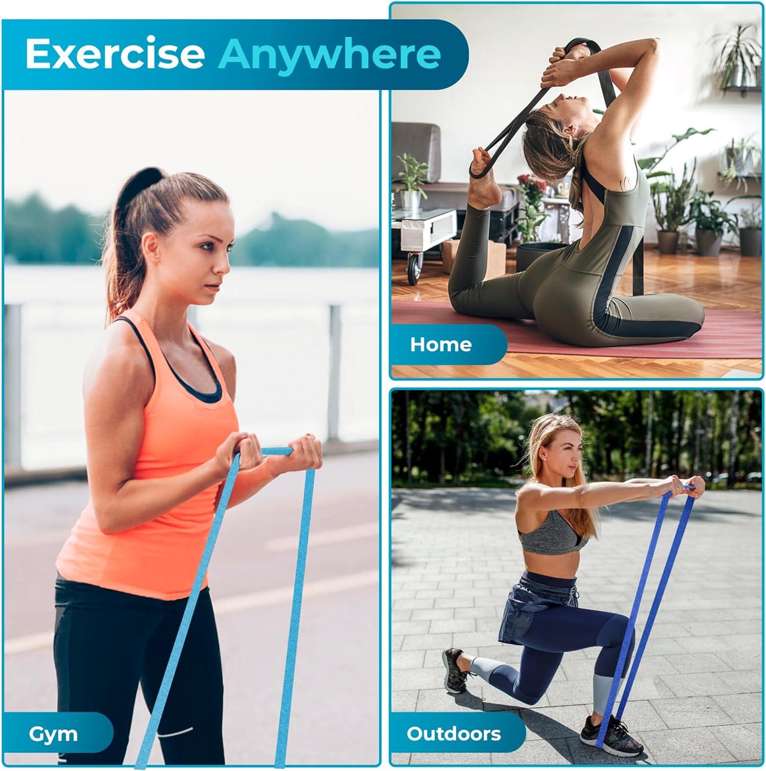 Resistance Bands - Workout, Stretch & Exercise Bands