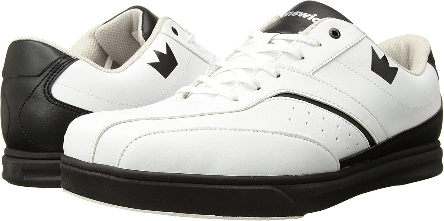 Brunswick Vapor Mens Bowling Shoe White/Black 10.5 White/Black