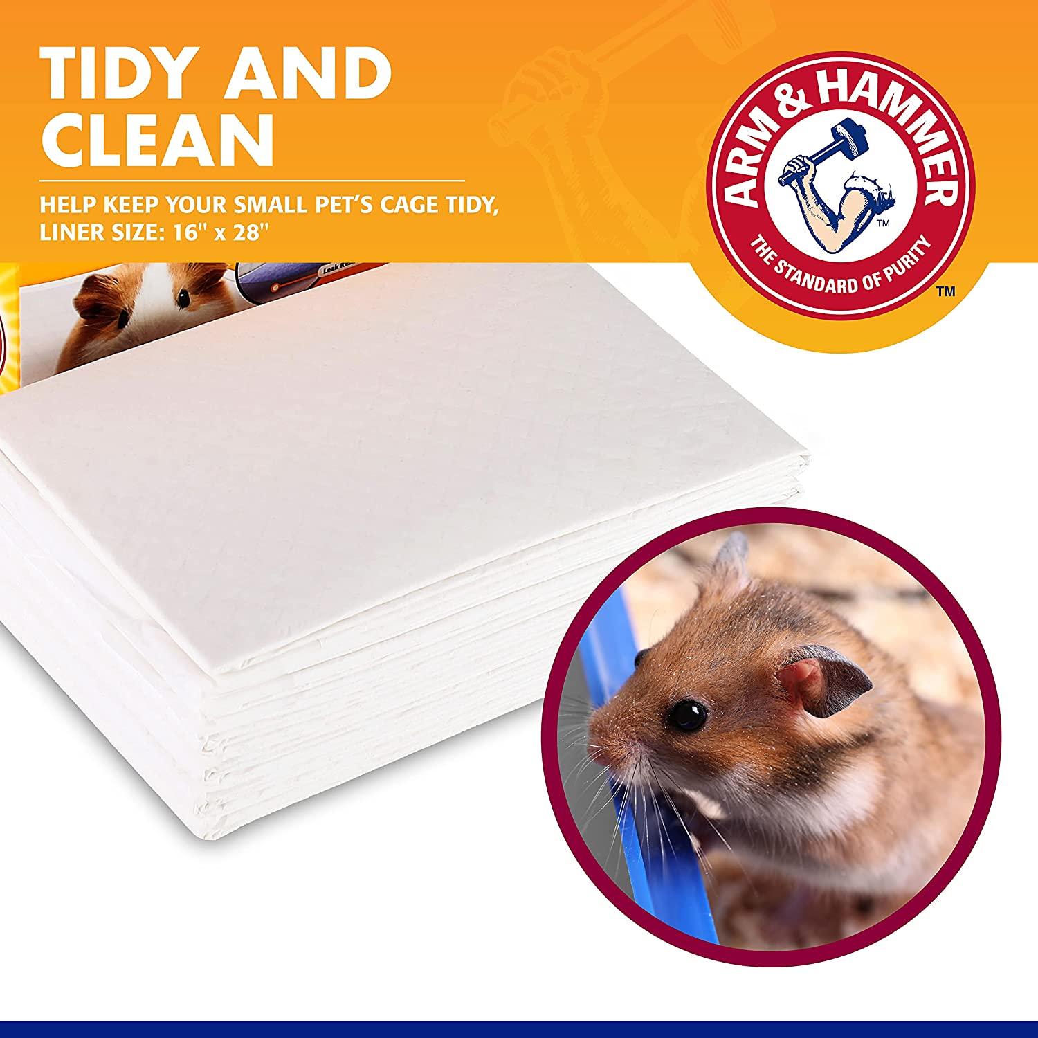 Arm & Hammer for Pets Super Absorbent Cage Liners for Guinea Pigs Hamsters Rabbits Best Cage